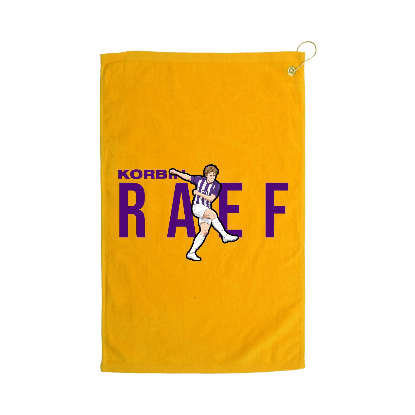 Golf Towel — Player Name in Gold