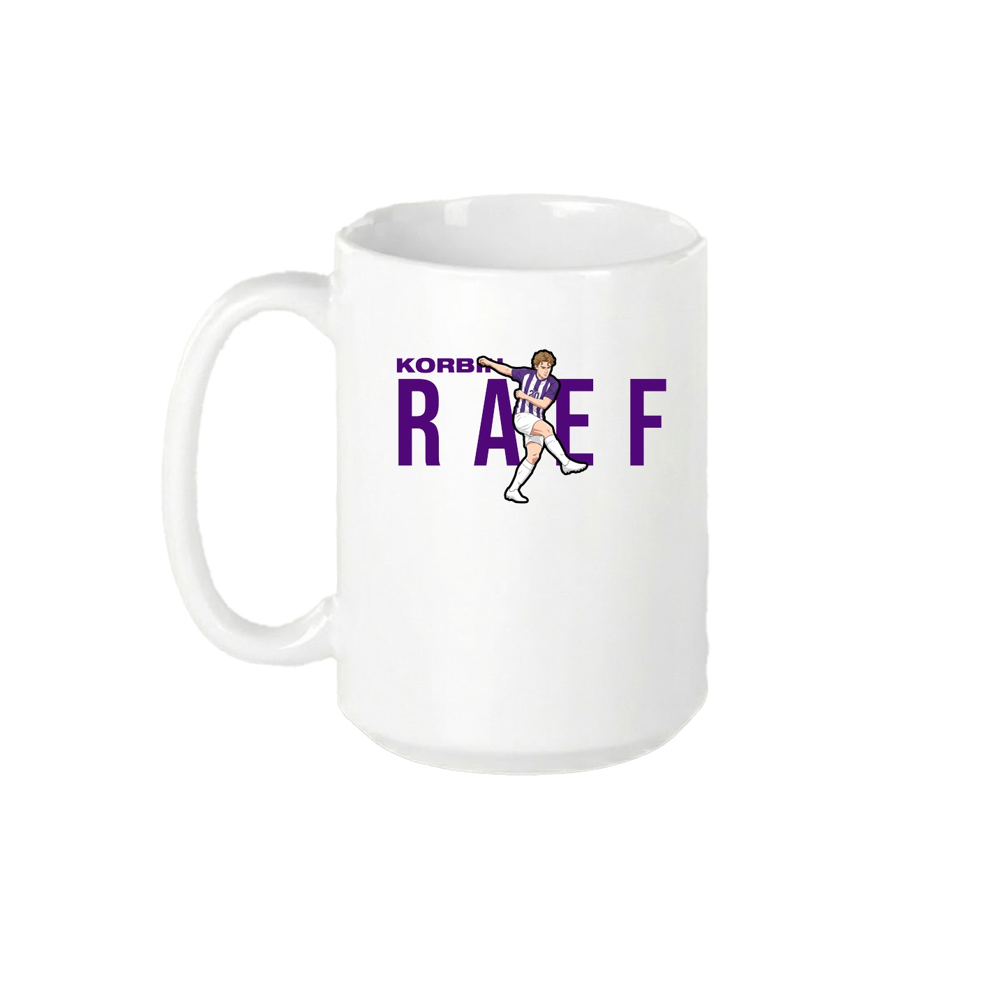 15oz Coffee Mug — Player Name in White
