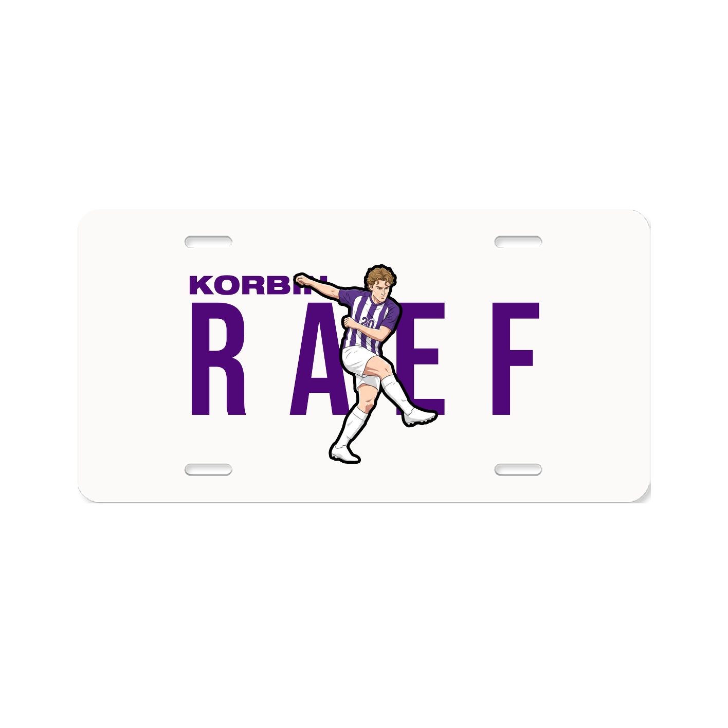 License Plate — Player Name in Classic