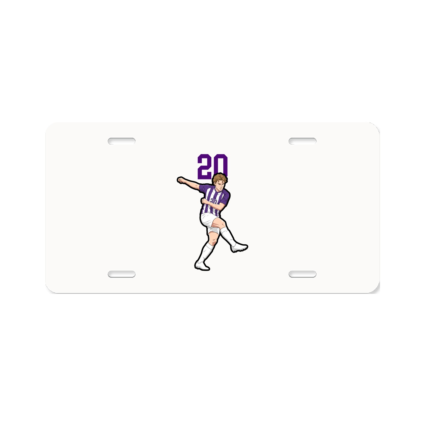 License Plate — Number Top in Classic