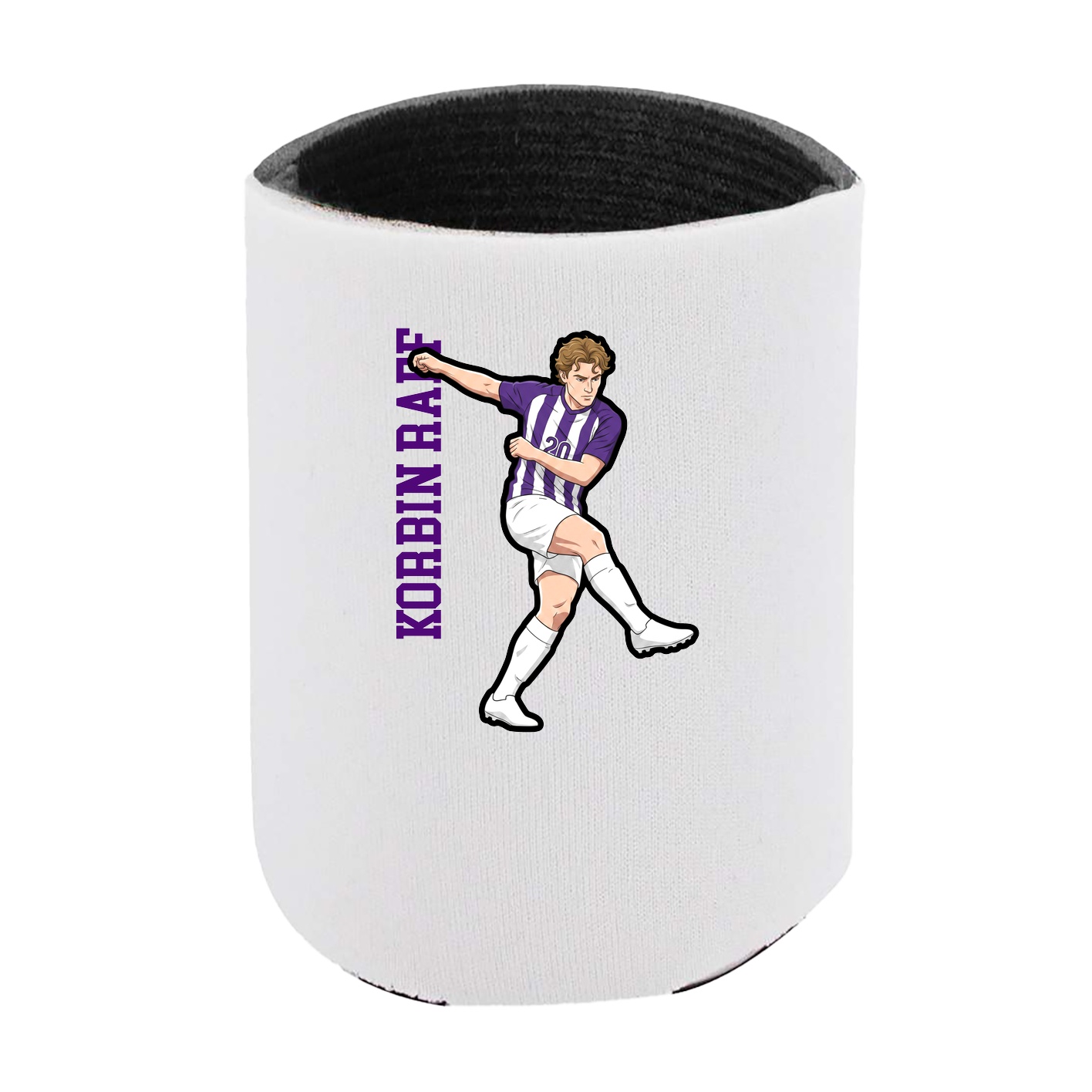 Can Holder — Name Vertical in White