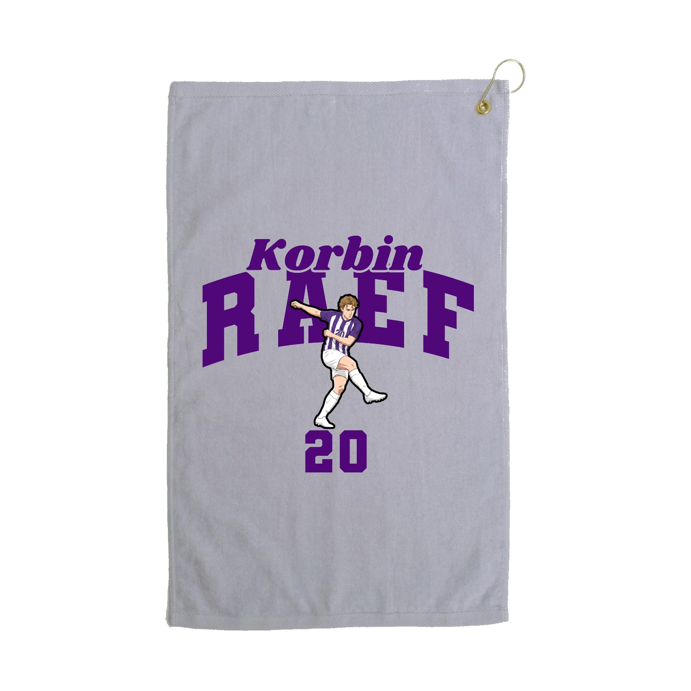 Golf Towel — Signature Arch in Grey