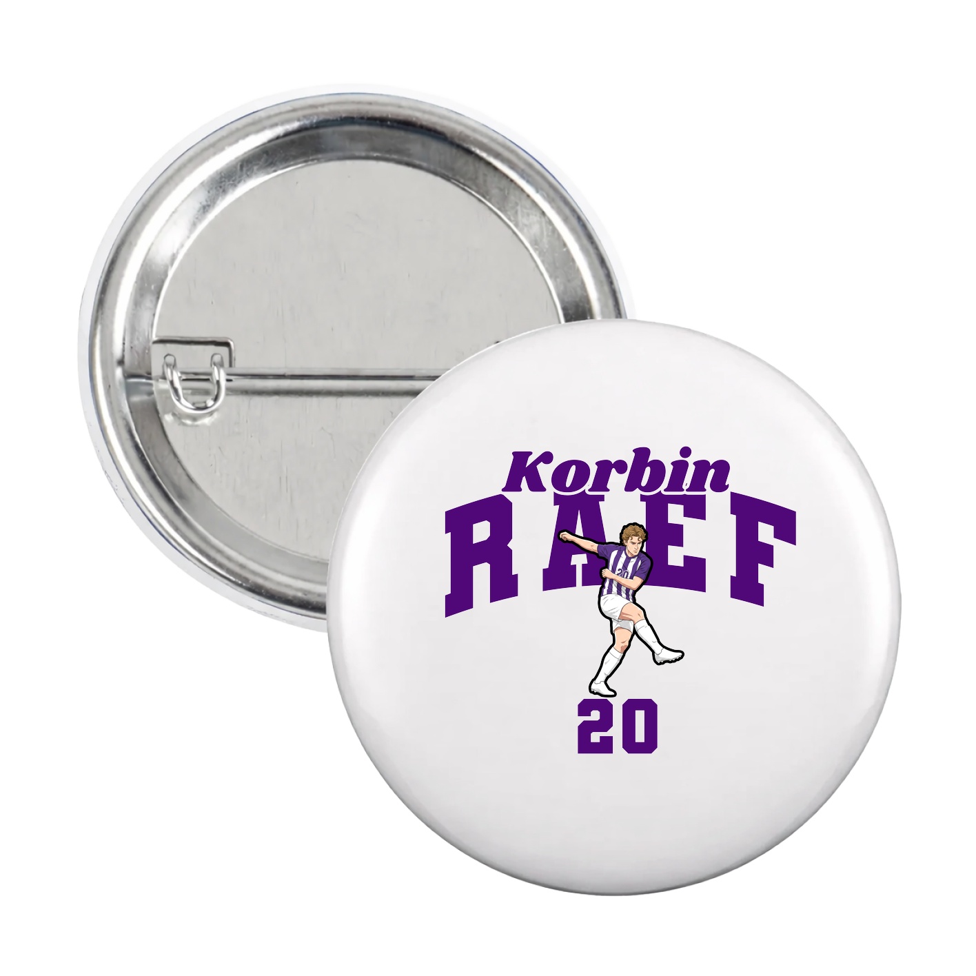 Game Day Button — Signature Arch in White