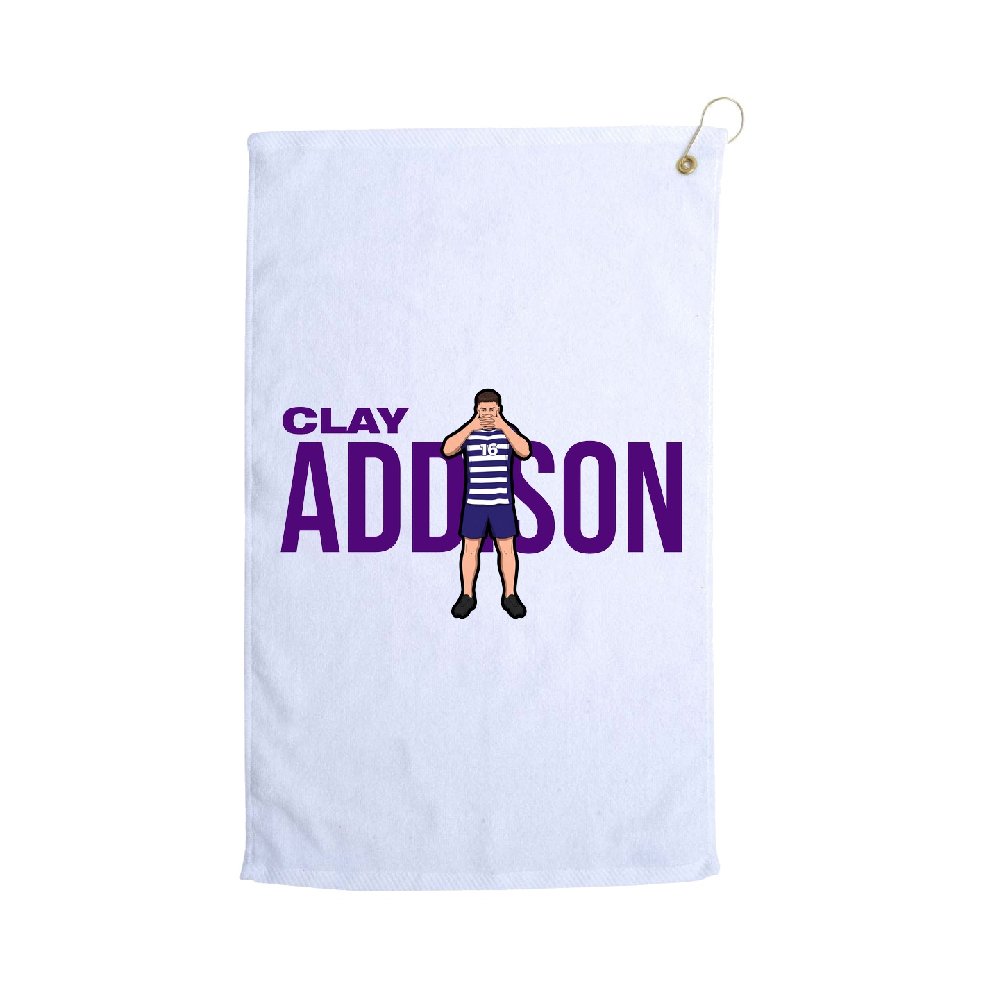Golf Towel — Player Name in White