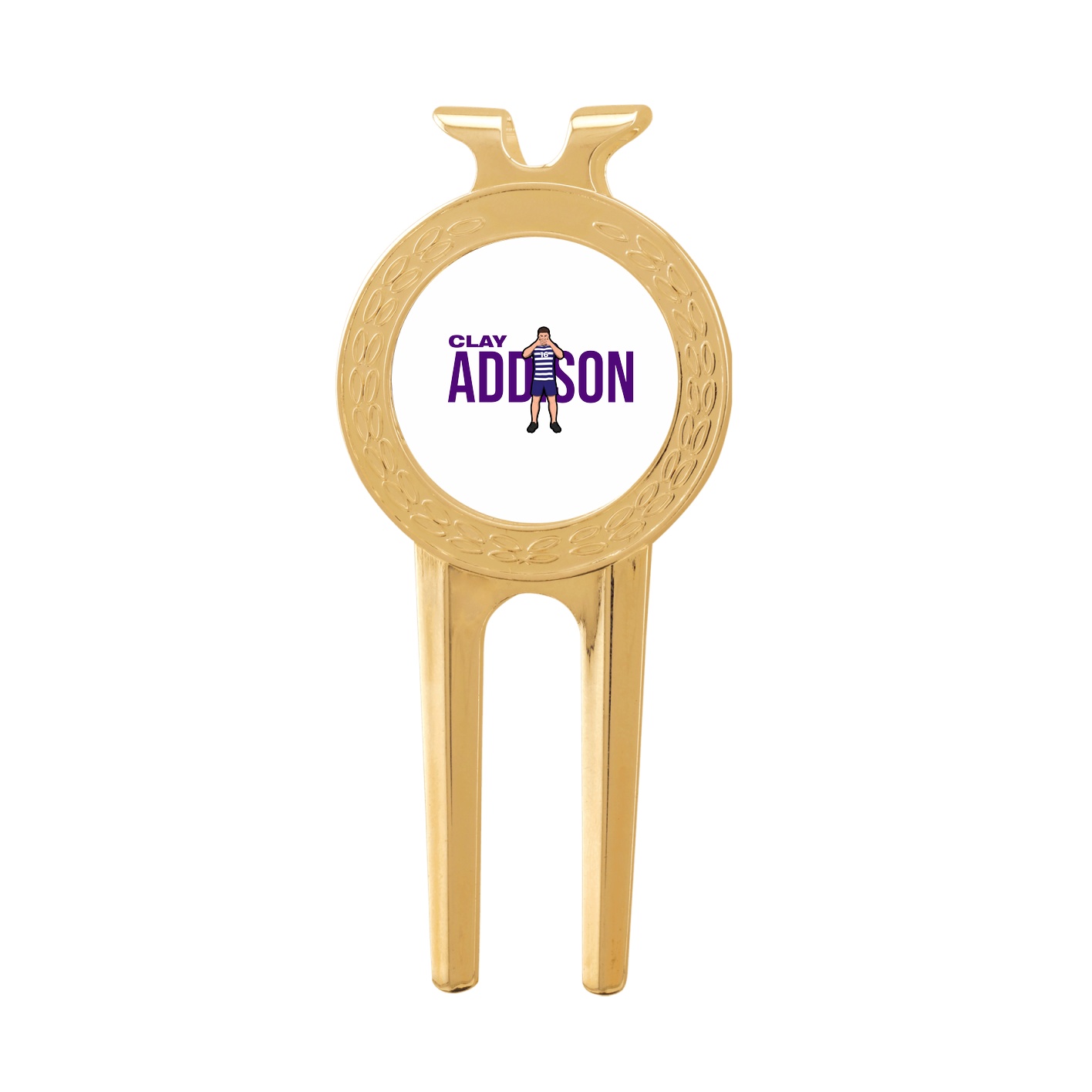 Divot Tool with Ball Marker — Player Name in Classic