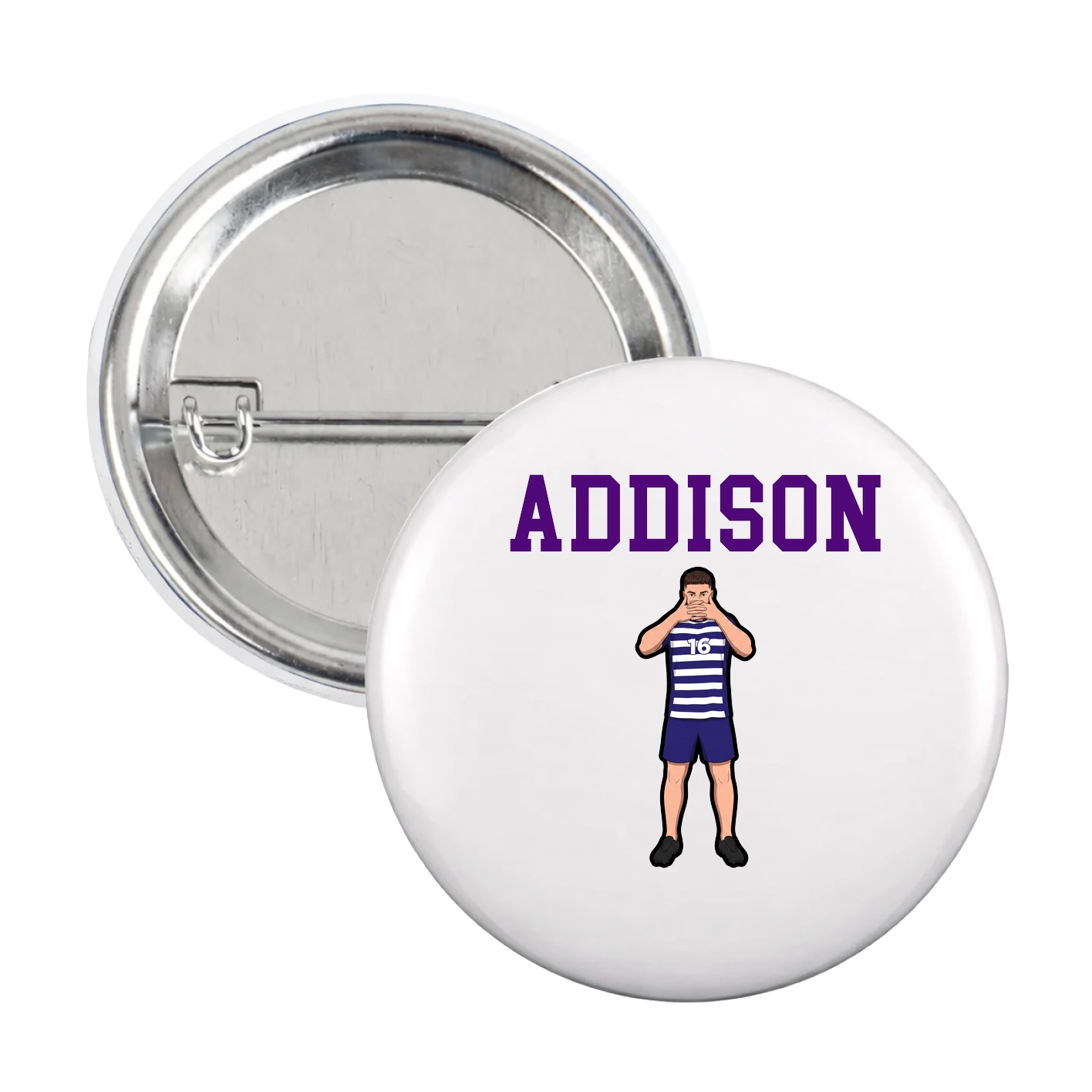 Game Day Button — Shirsey in White