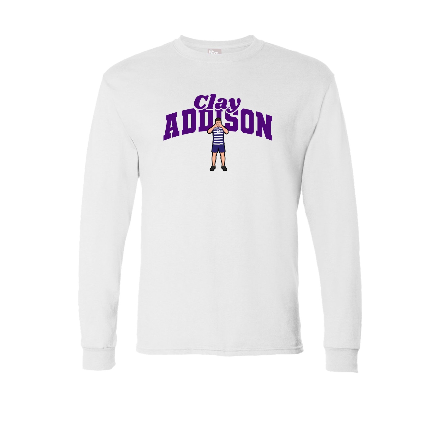Long Sleeve Tee — Signature Arch in White