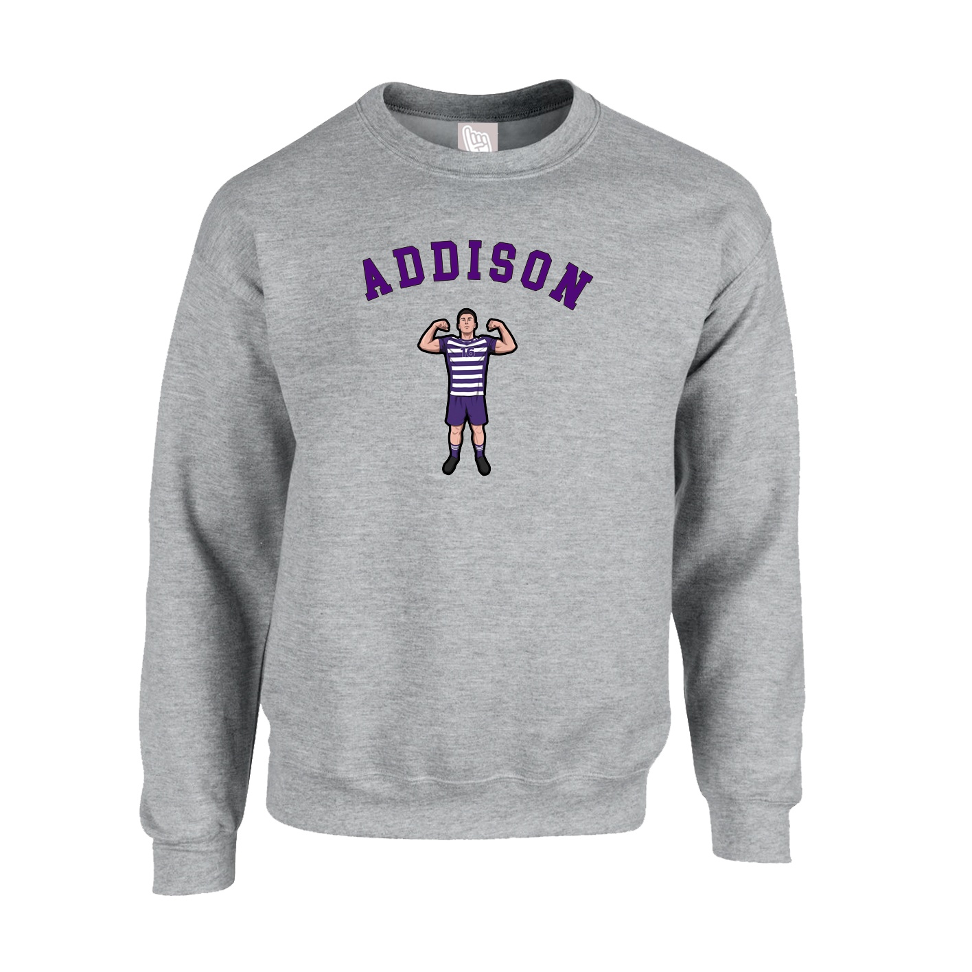 Fleece Crew — Shirsey Arch in Grey