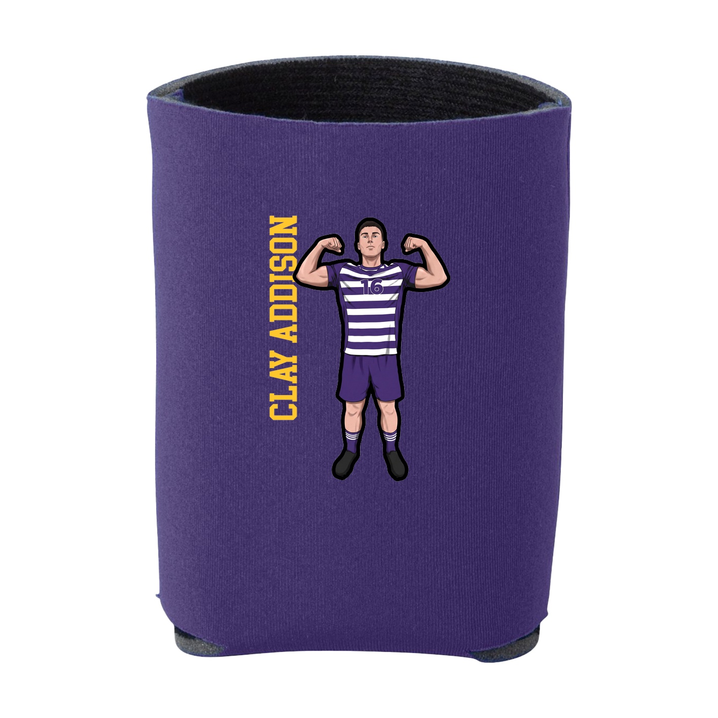 Can Holder — Name Vertical in Purple