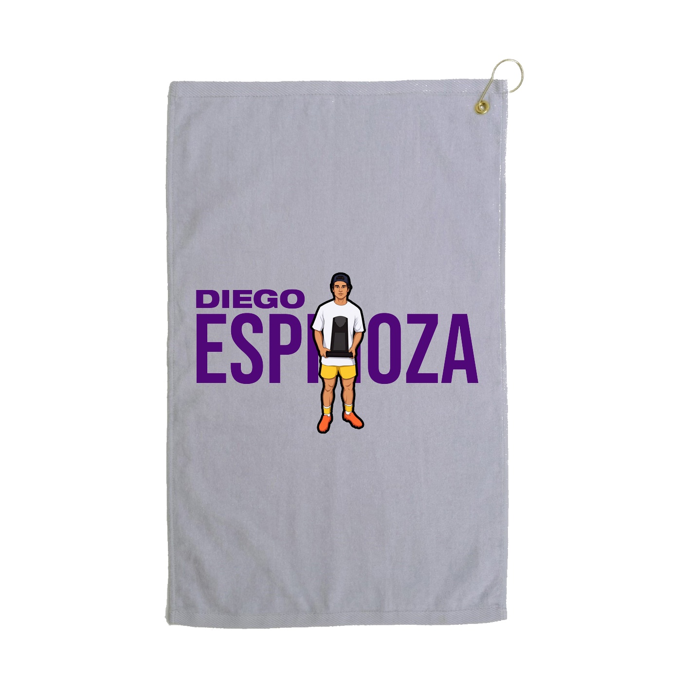 Golf Towel — Player Name in Grey