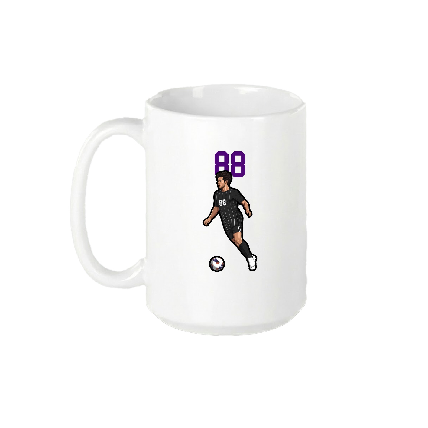 15oz Coffee Mug — Number Top in White