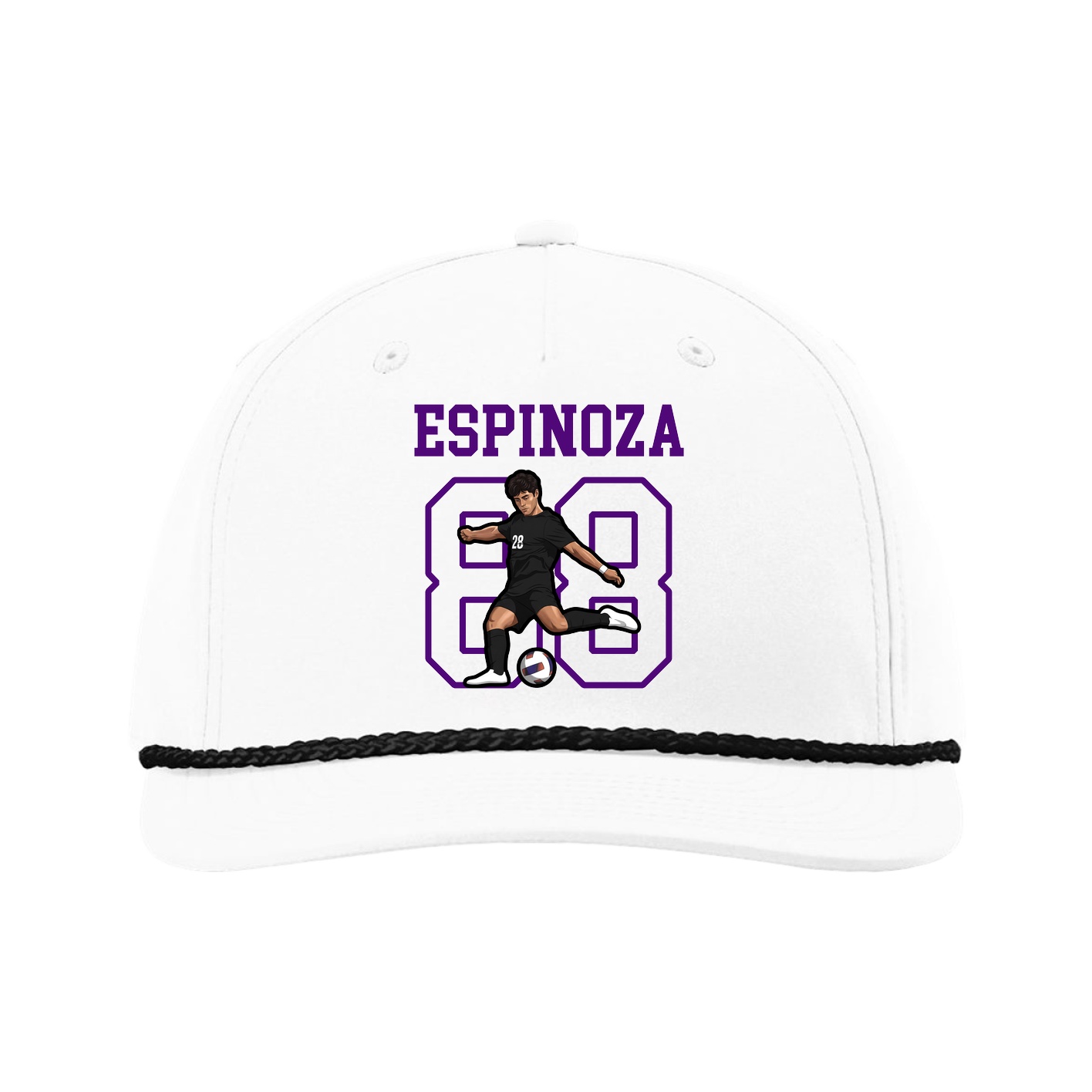 Five-Panel Classic Rope Cap — Shirsey in White