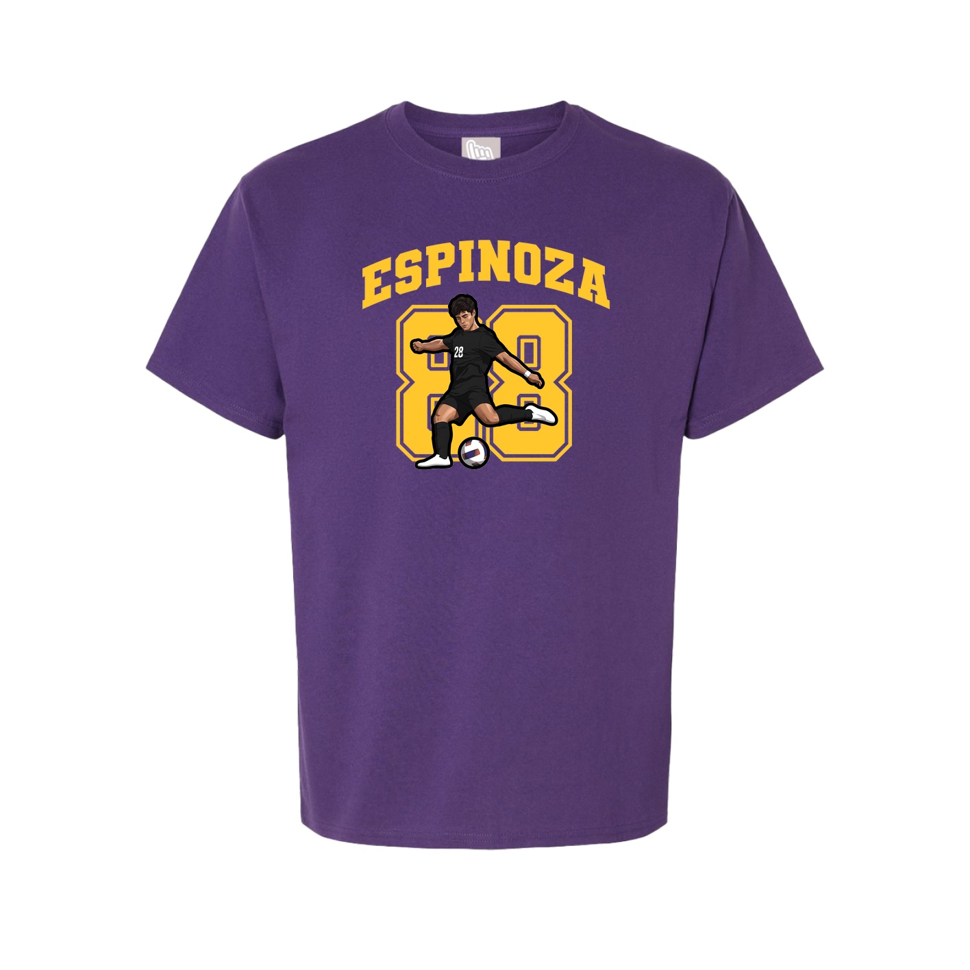 Youth Tee — Number in Purple