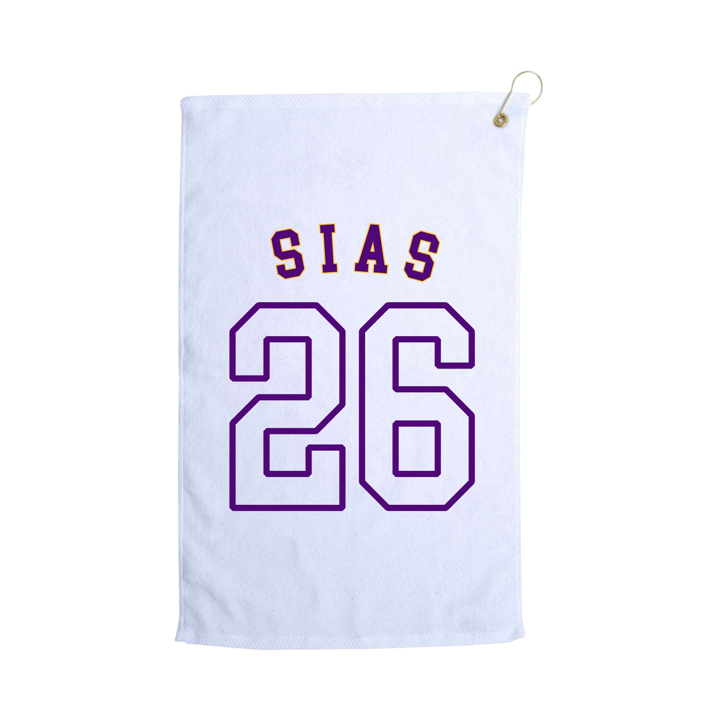 Golf Towel — Shirsey Arch in White