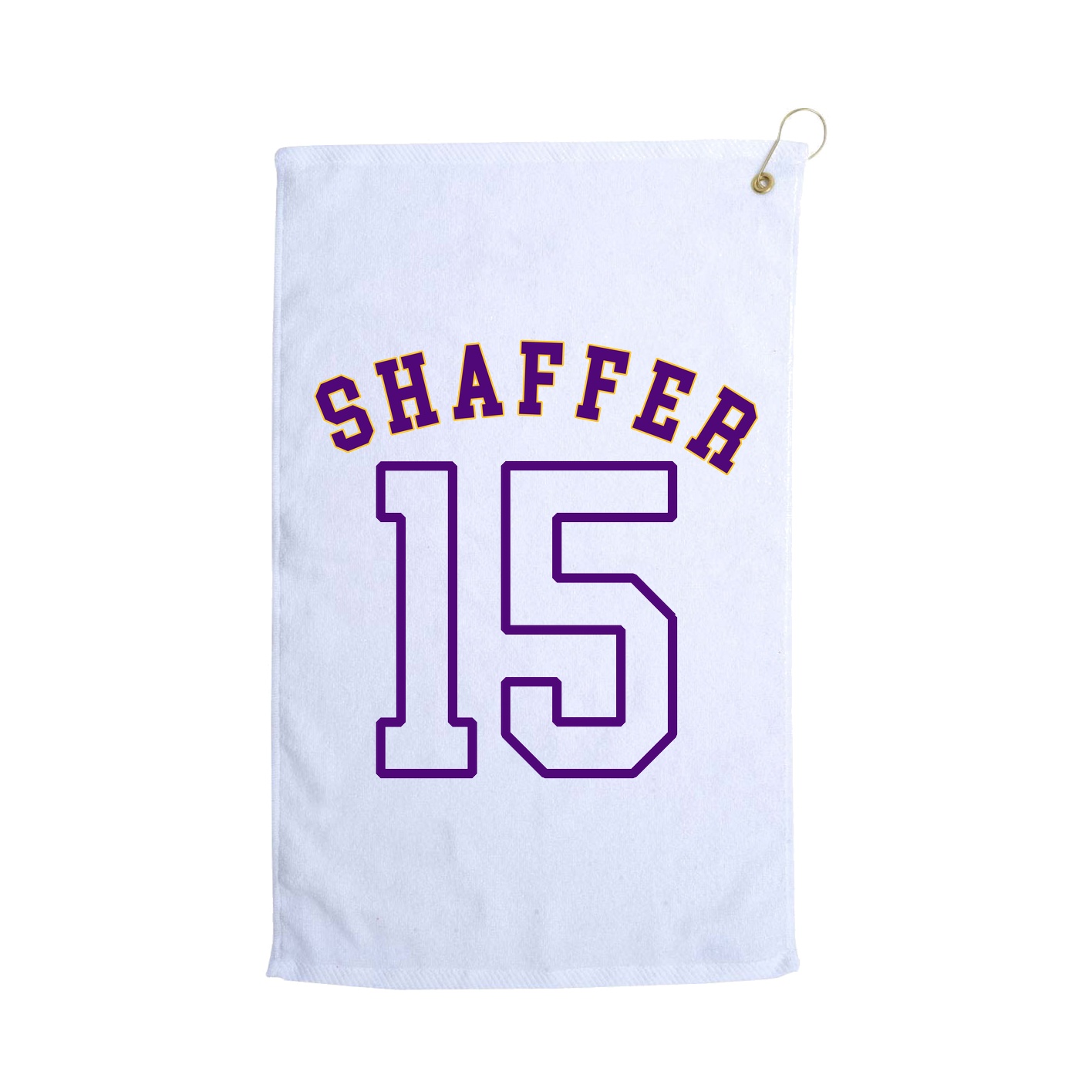 Golf Towel — Shirsey Arch in White