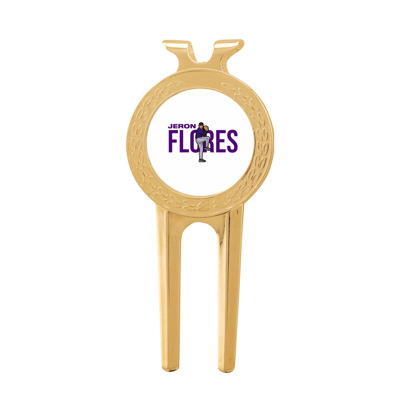Divot Tool with Ball Marker — Player Name in Classic