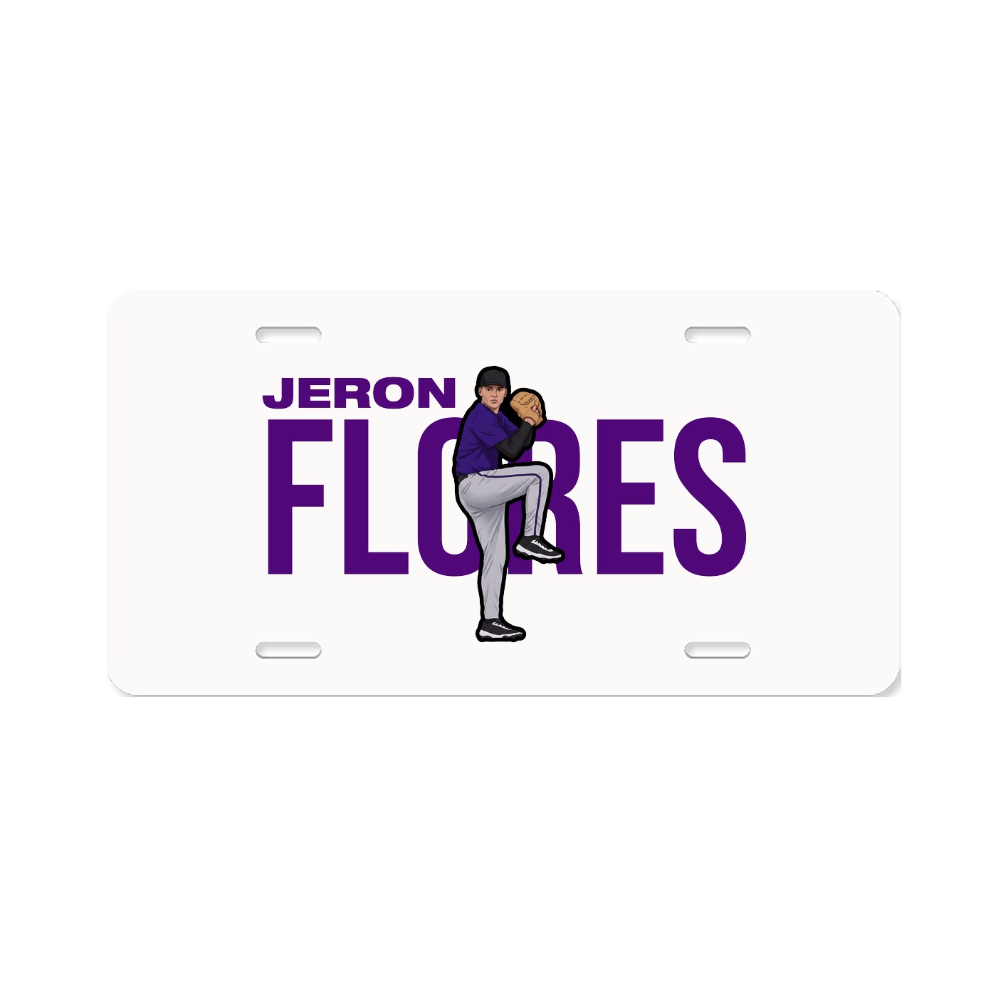 License Plate — Player Name in Classic