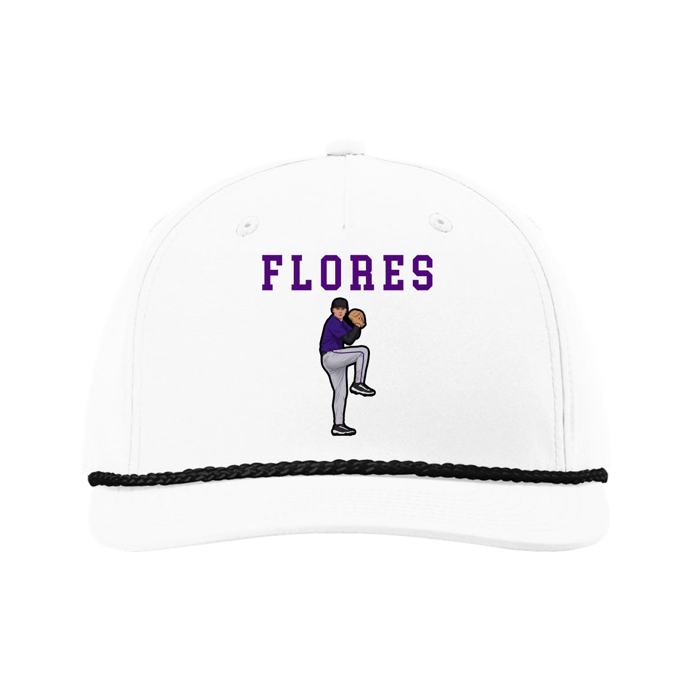 Five-Panel Classic Rope Cap — Shirsey in White