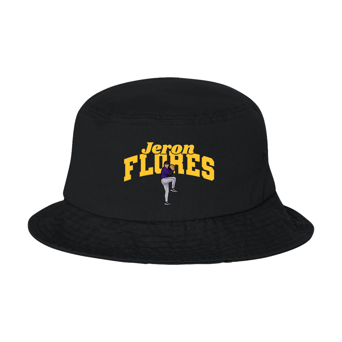 Bucket Cap — Signature Arch in Black