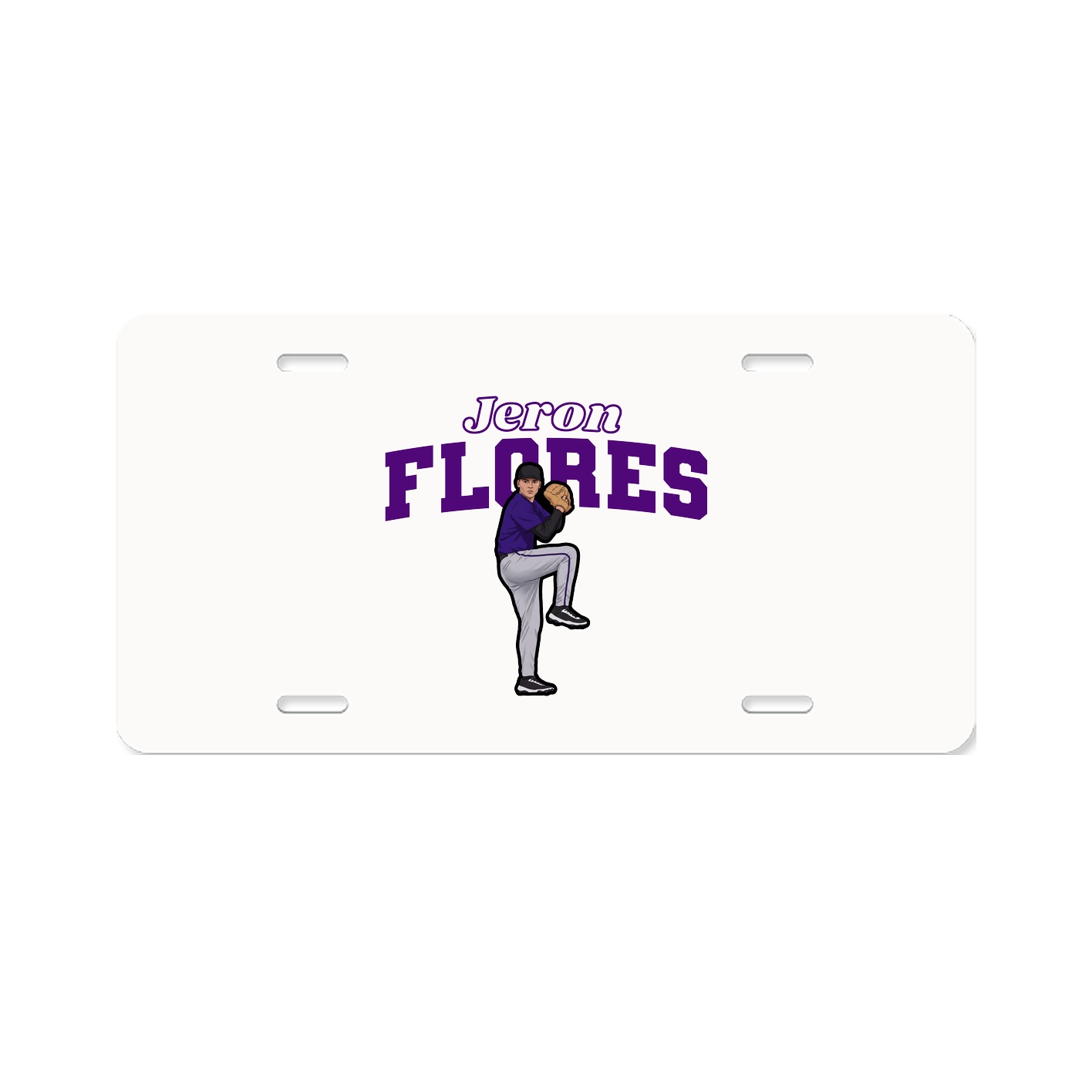 License Plate — Name Arch in Classic