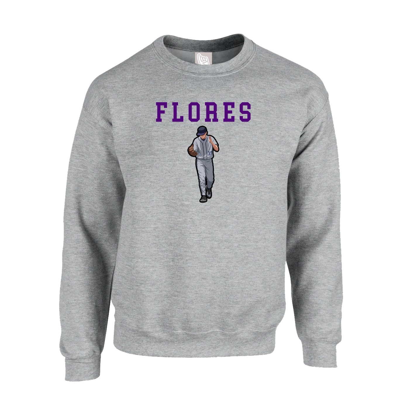 Fleece Crew — Shirsey in Grey