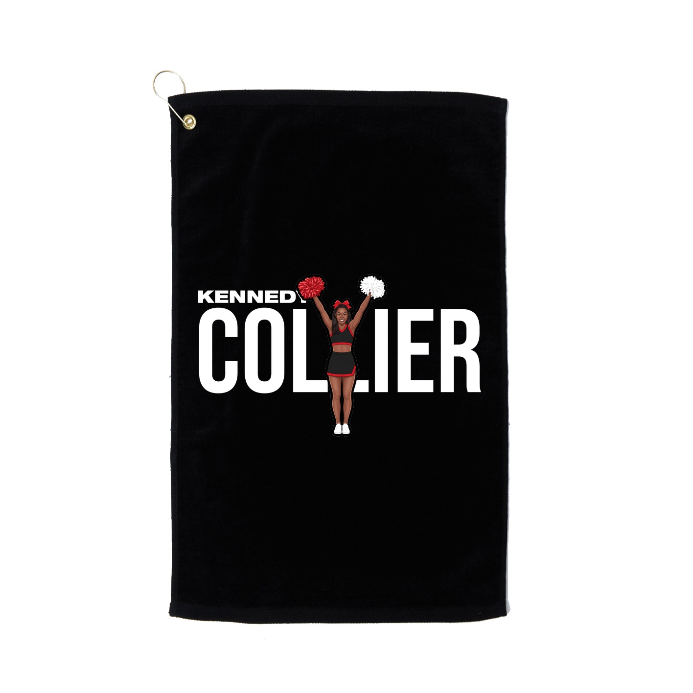Golf Towel — Player Name in Black