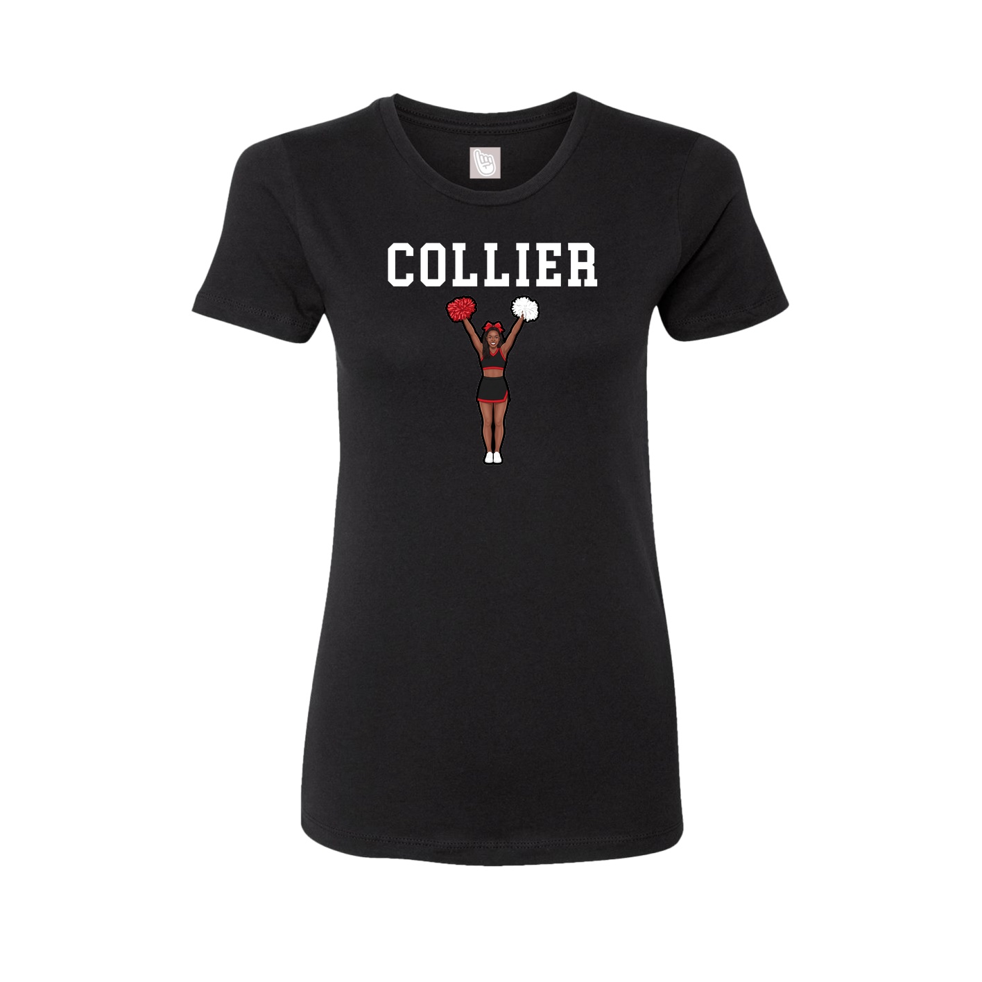 Fitted Women's Tee — Shirsey in Black