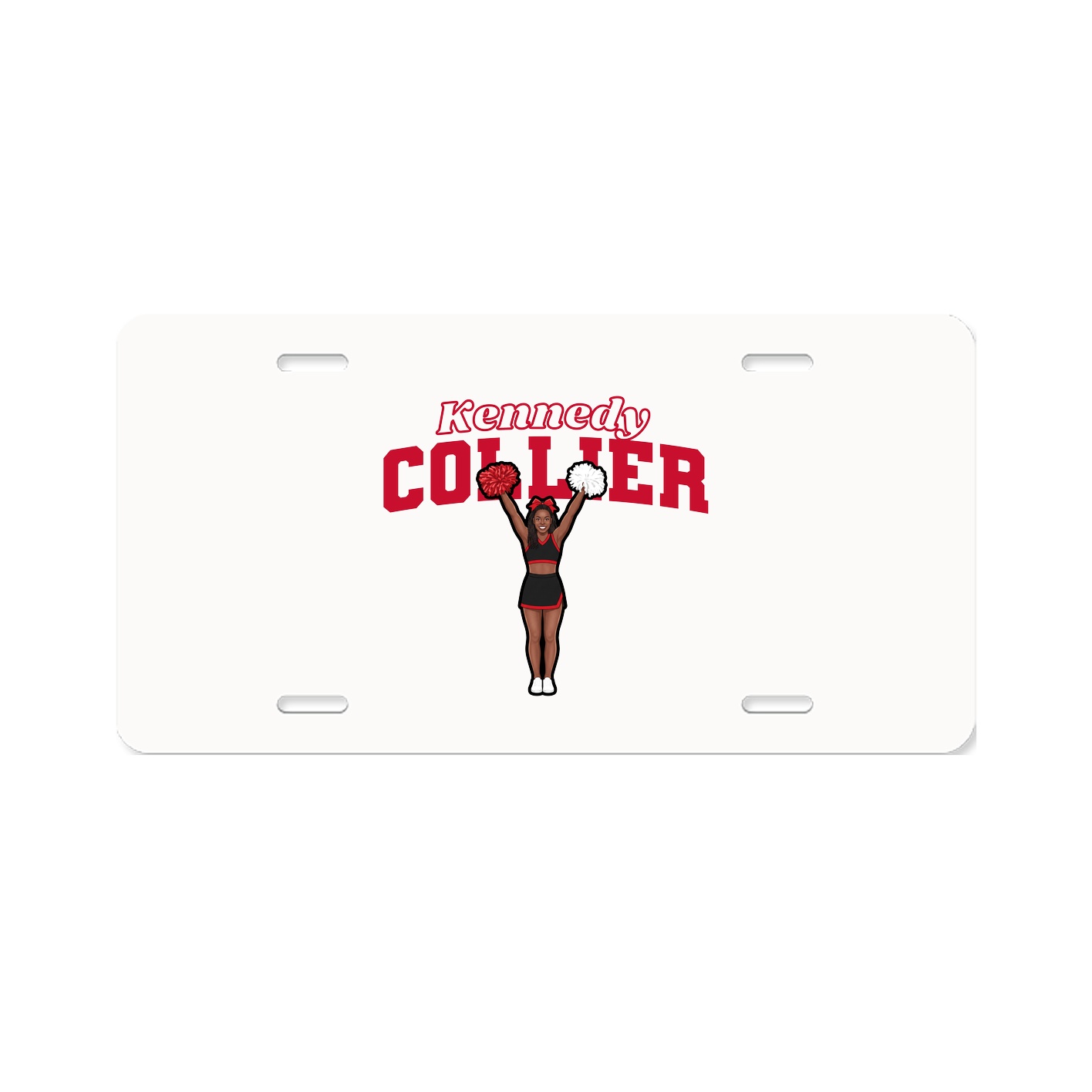 License Plate — Name Arch in Classic