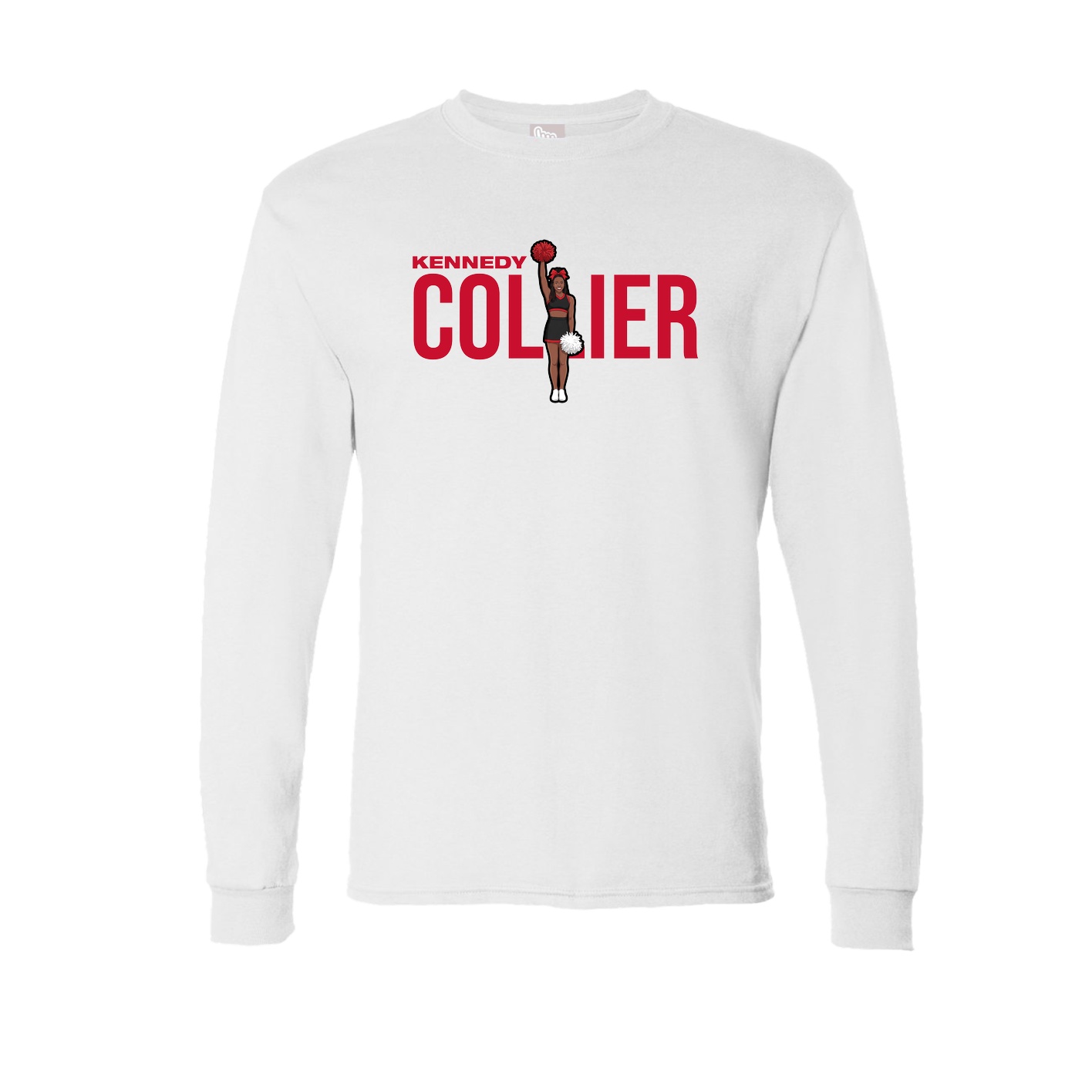 Long Sleeve Tee — Player Name in White
