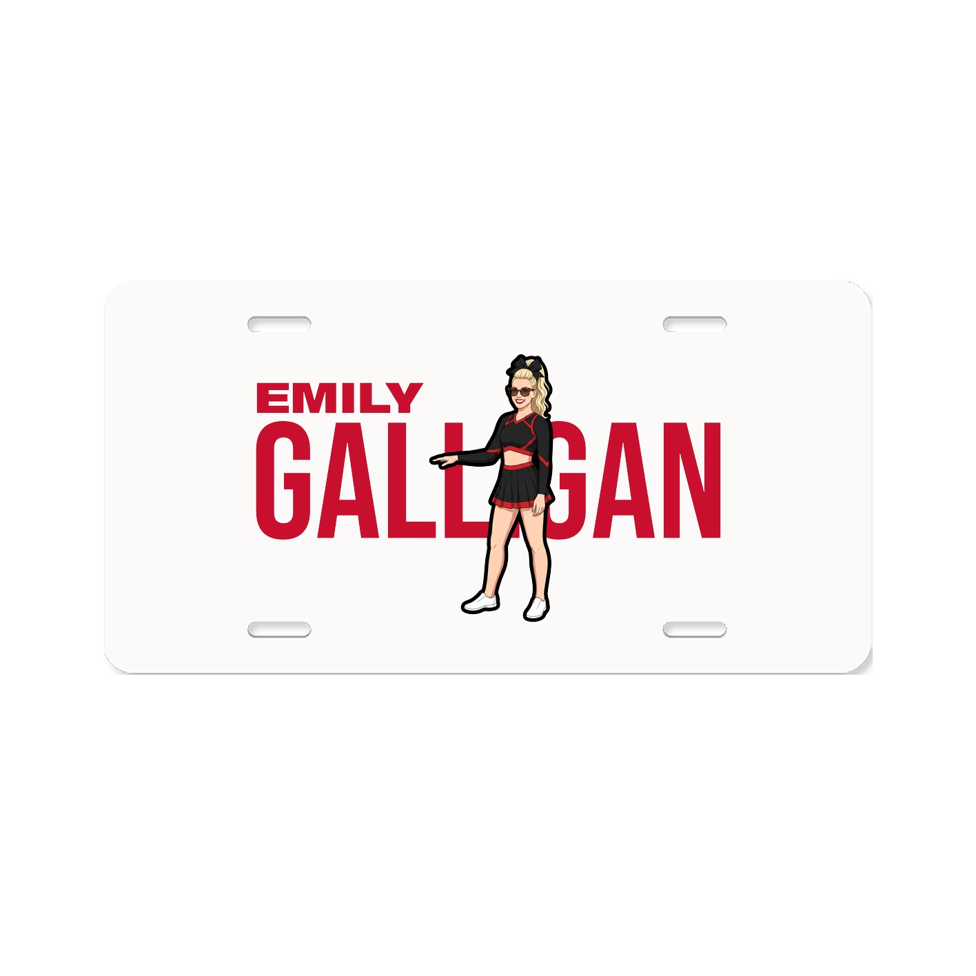 License Plate — Player Name in Classic