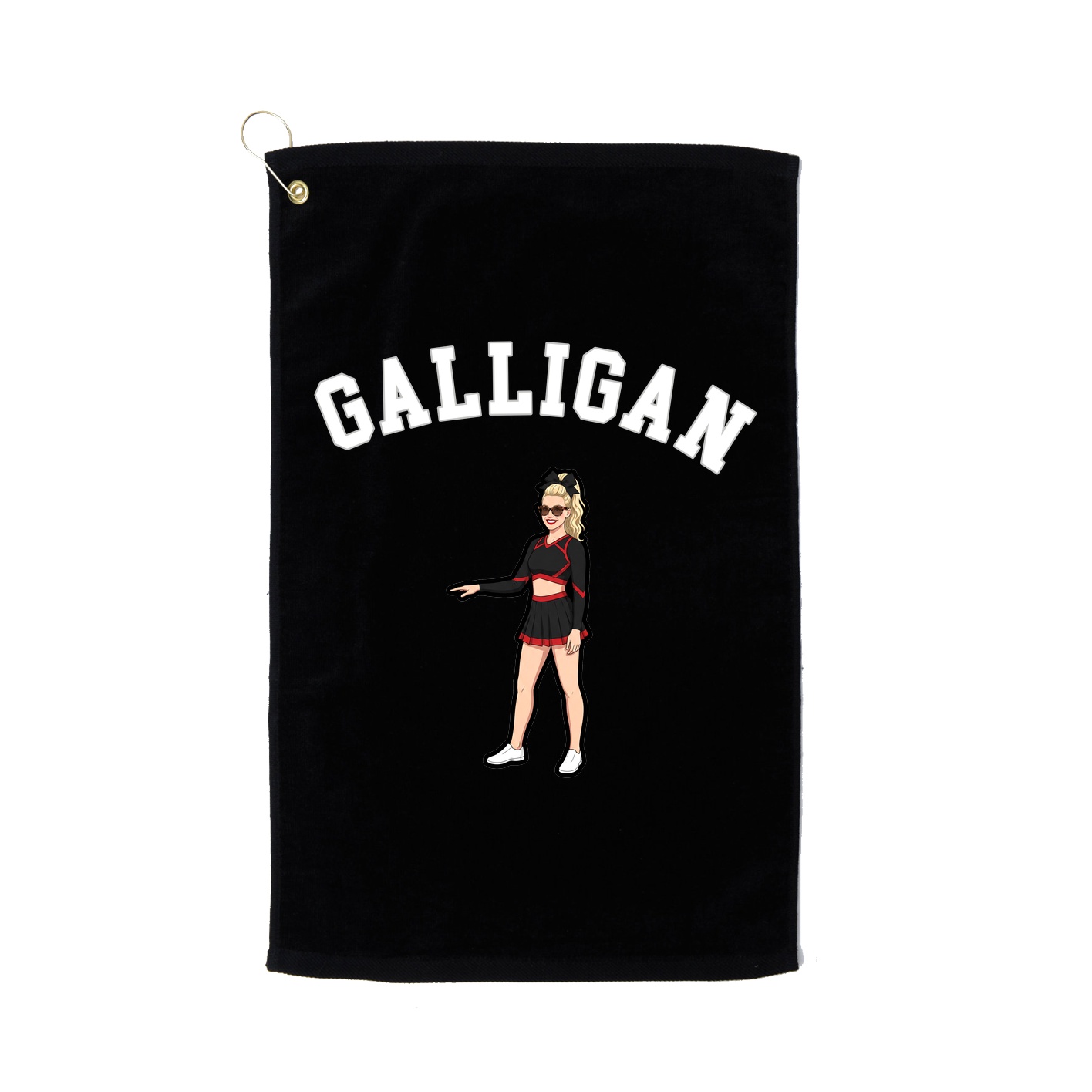 Golf Towel — Shirsey Arch in Black