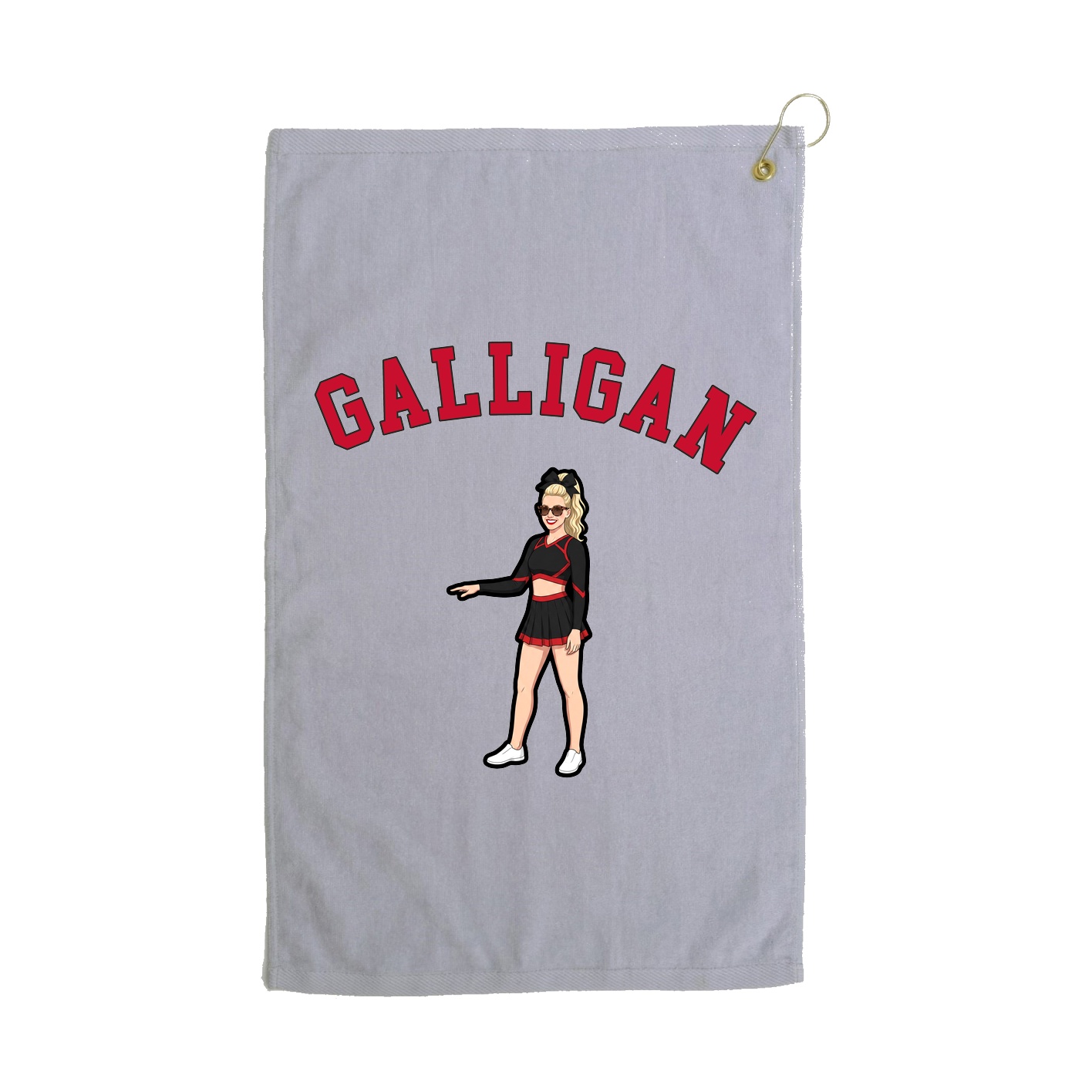 Golf Towel — Shirsey Arch in Grey