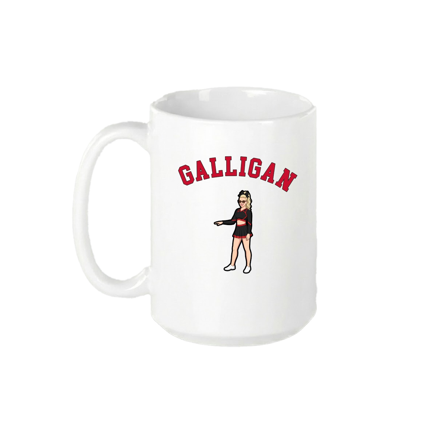 15oz Coffee Mug — Shirsey Arch in White