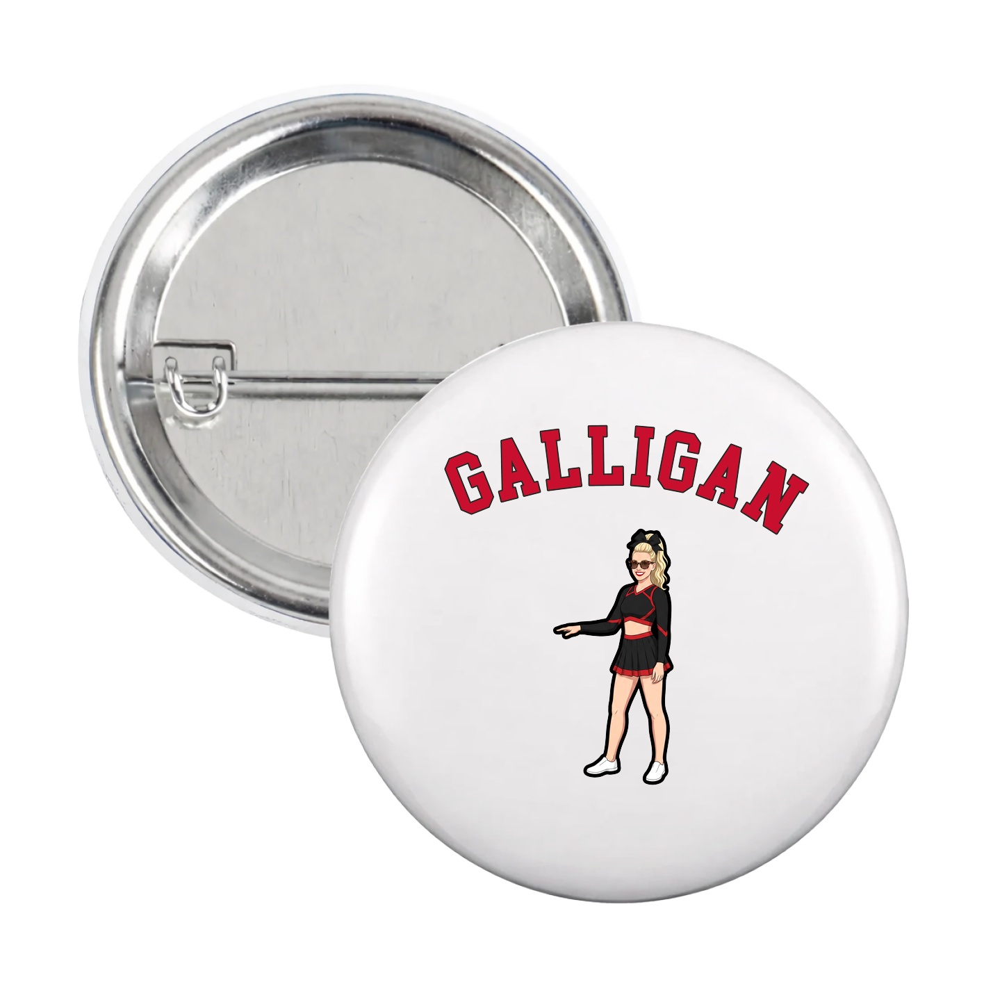 Game Day Button — Shirsey Arch in White