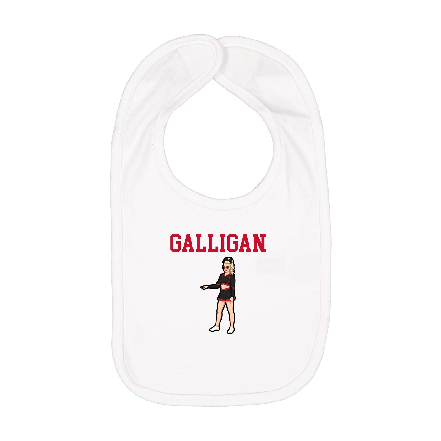 Infant Bib — Shirsey in White