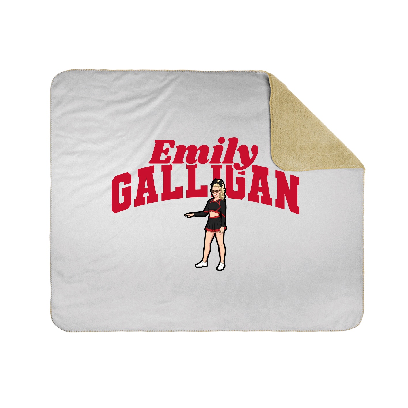 Throw Blanket — Signature Arch in White