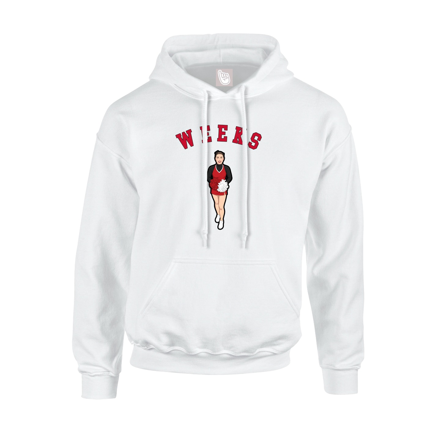 Hoodie — Shirsey Arch in White