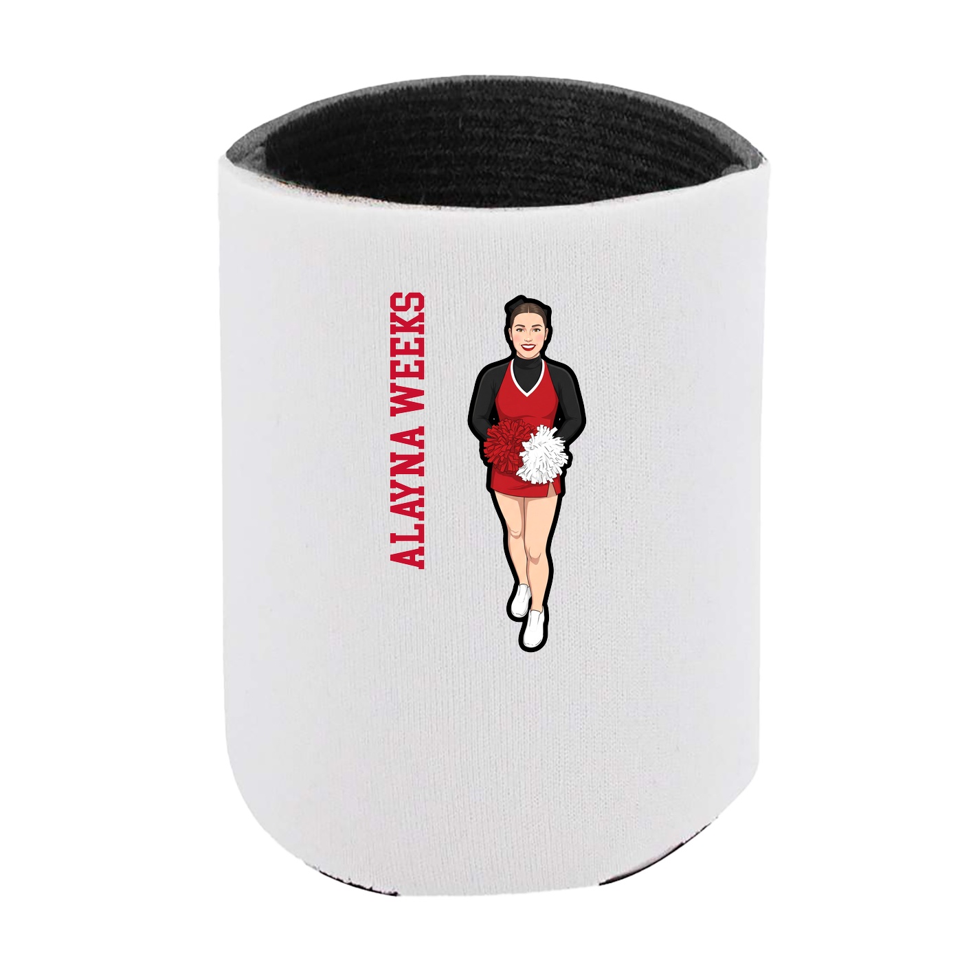 Can Holder — Name Vertical in White