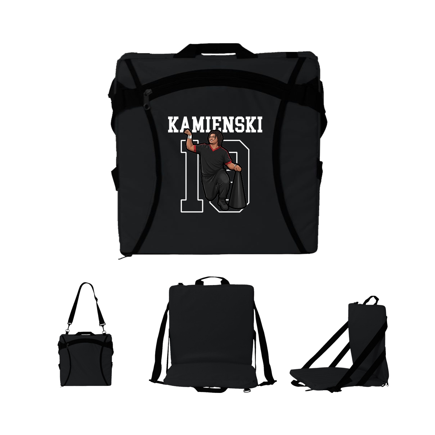 Folding Stadium Seat — Shirsey in Black