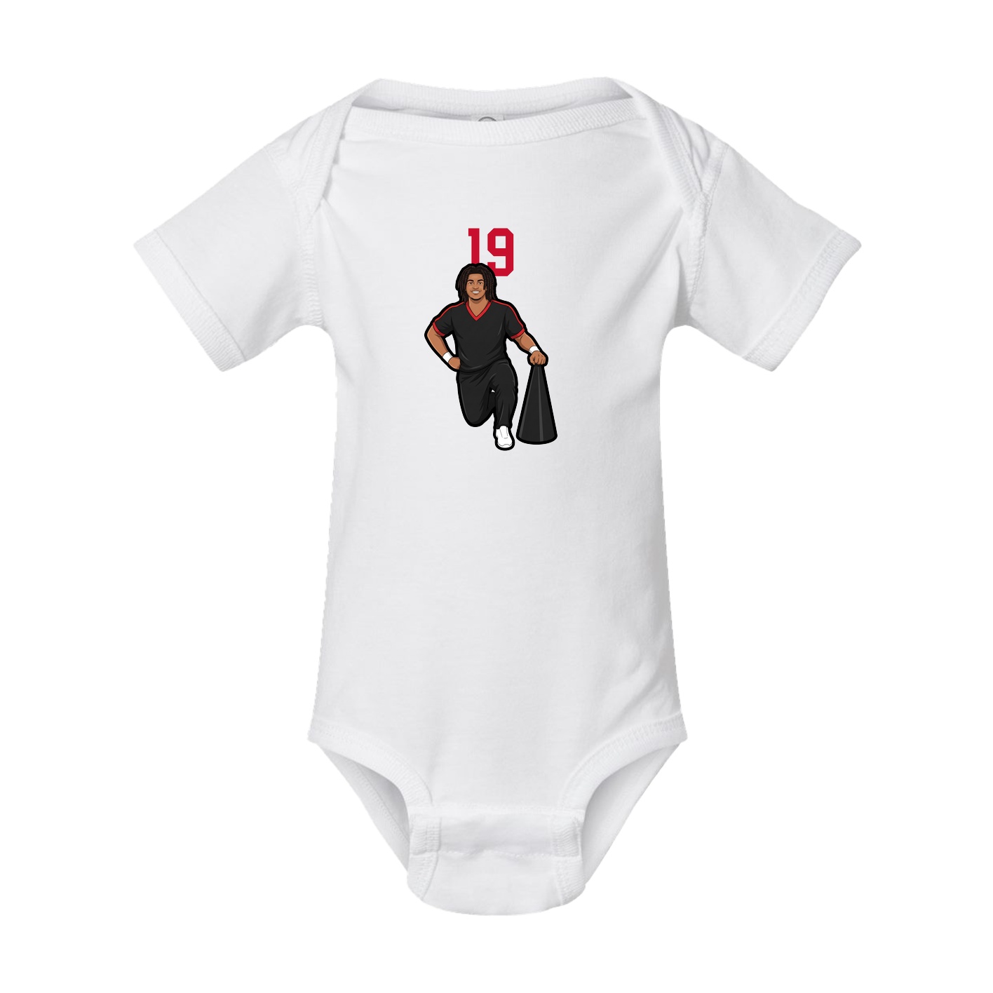 Baby Onesie — Number Top in White