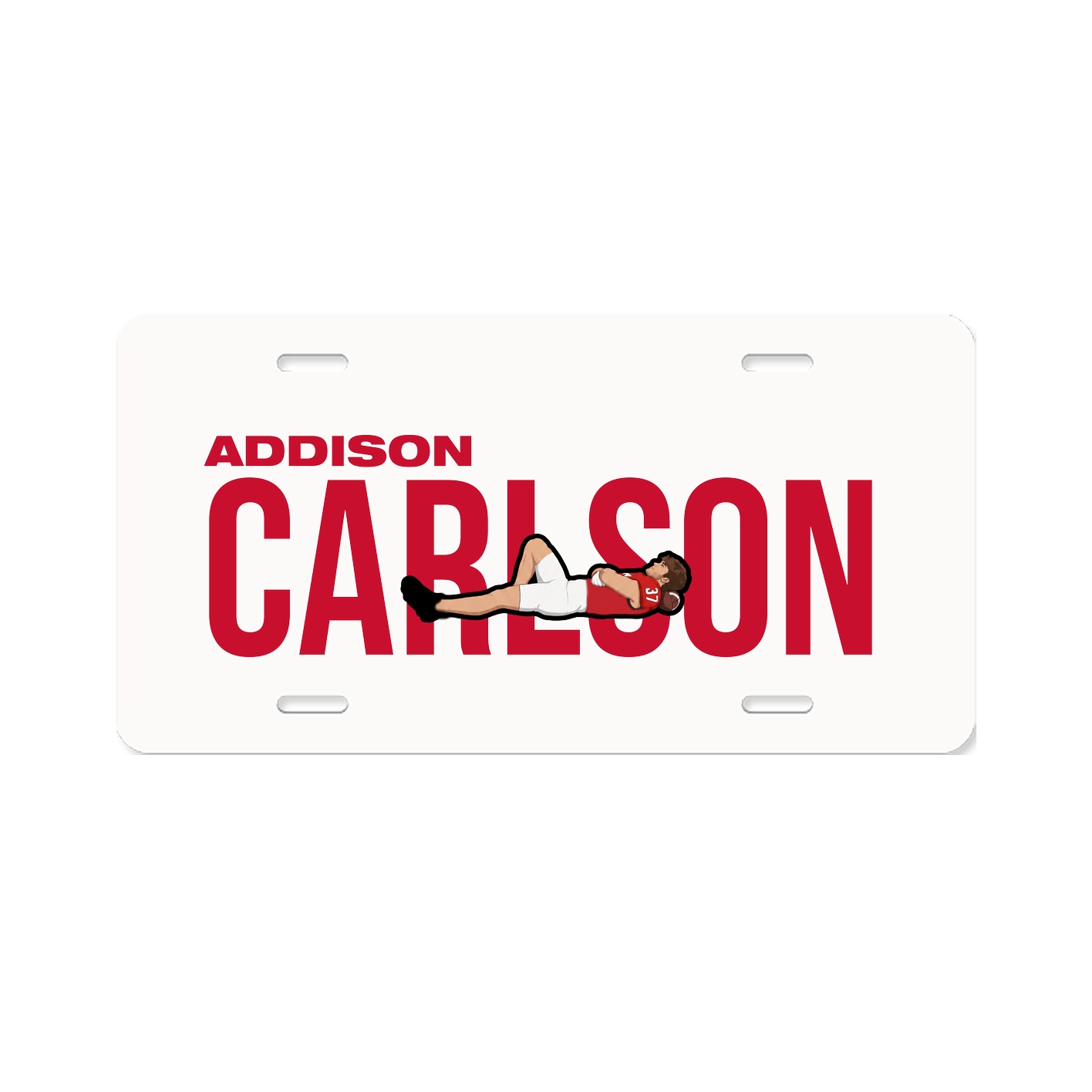 License Plate — Player Name in Classic