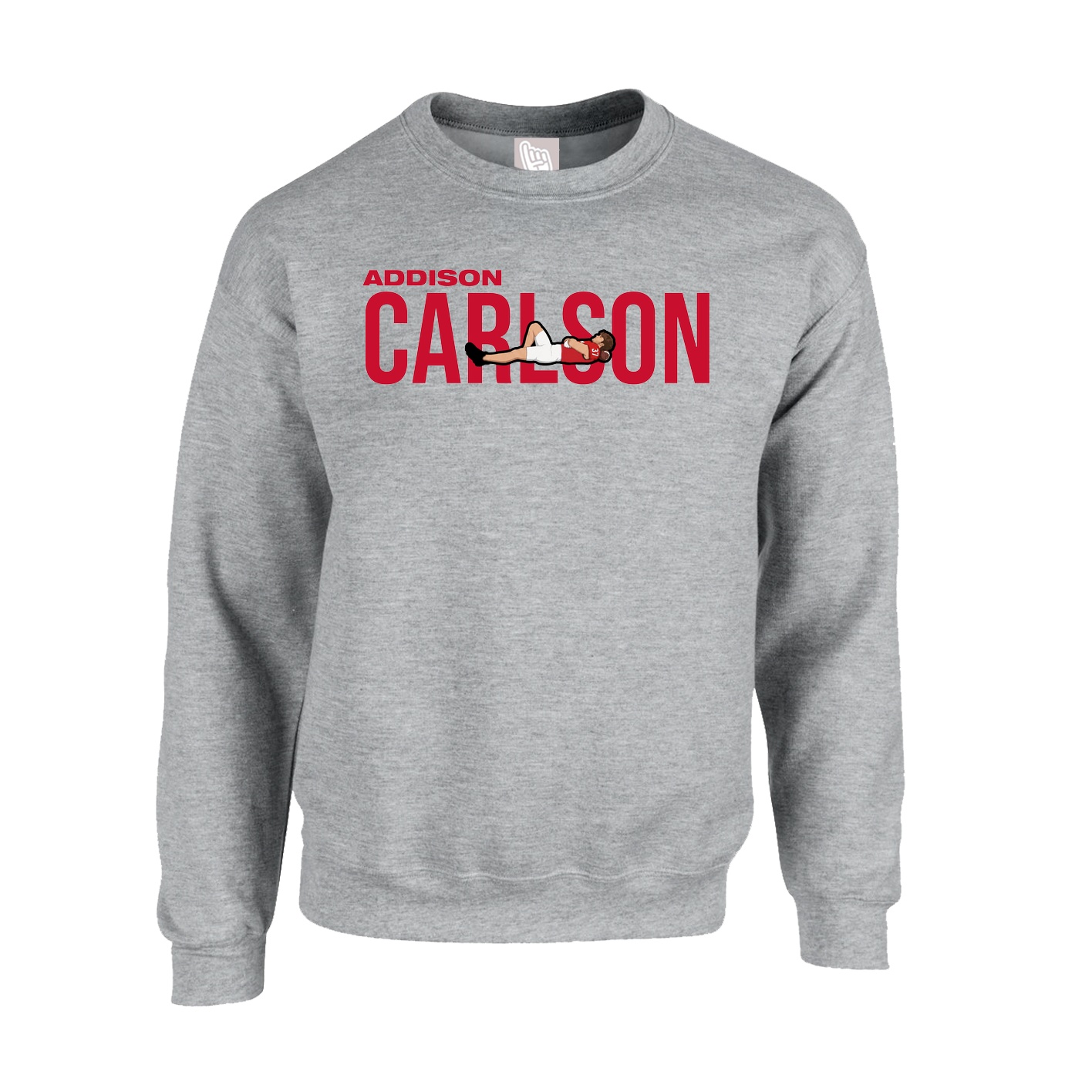 Fleece Crew — Player Name in Grey