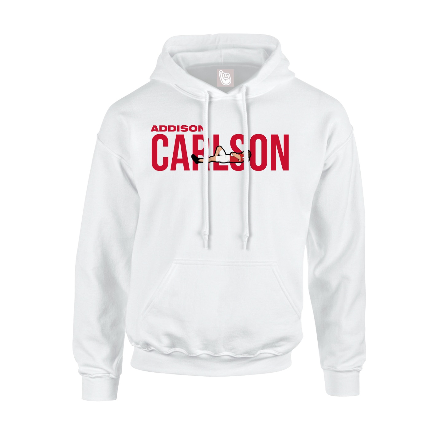 Youth Hoodie — Player Name in White