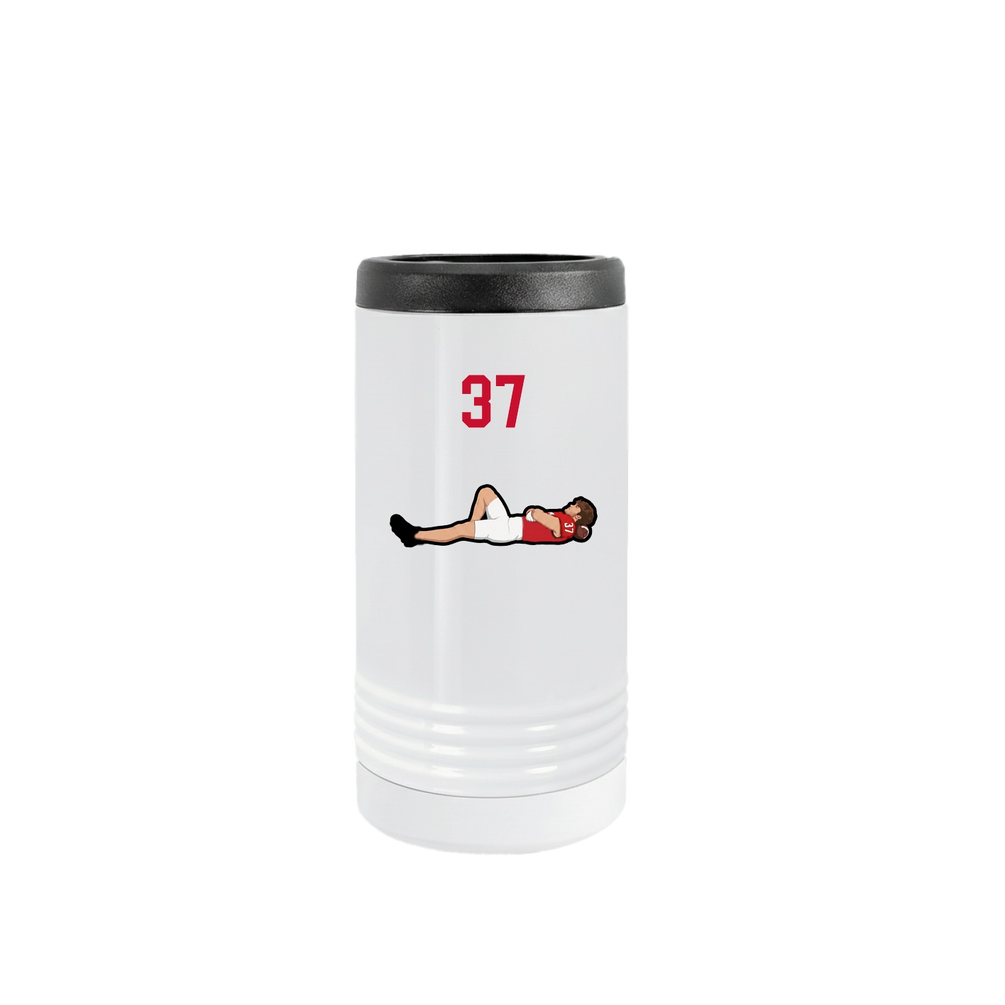Slim Beverage Holder — Number Top in White