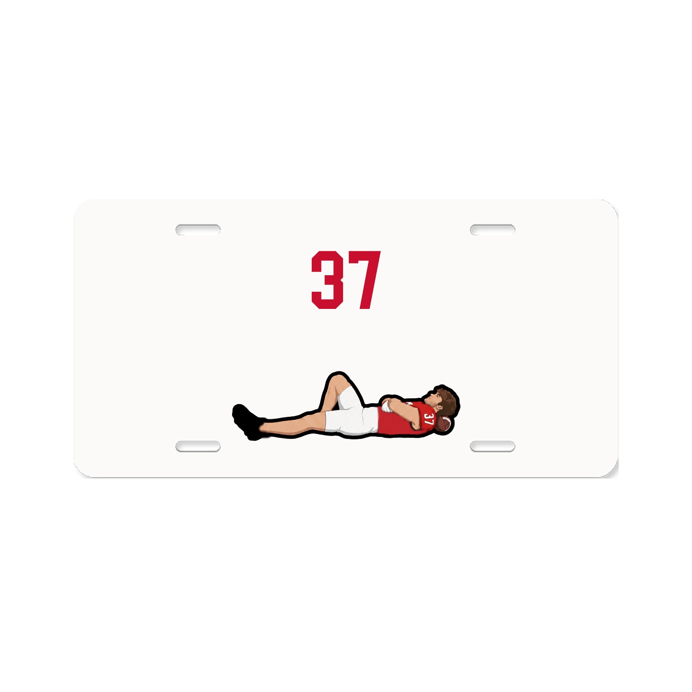 License Plate — Number Top in Classic