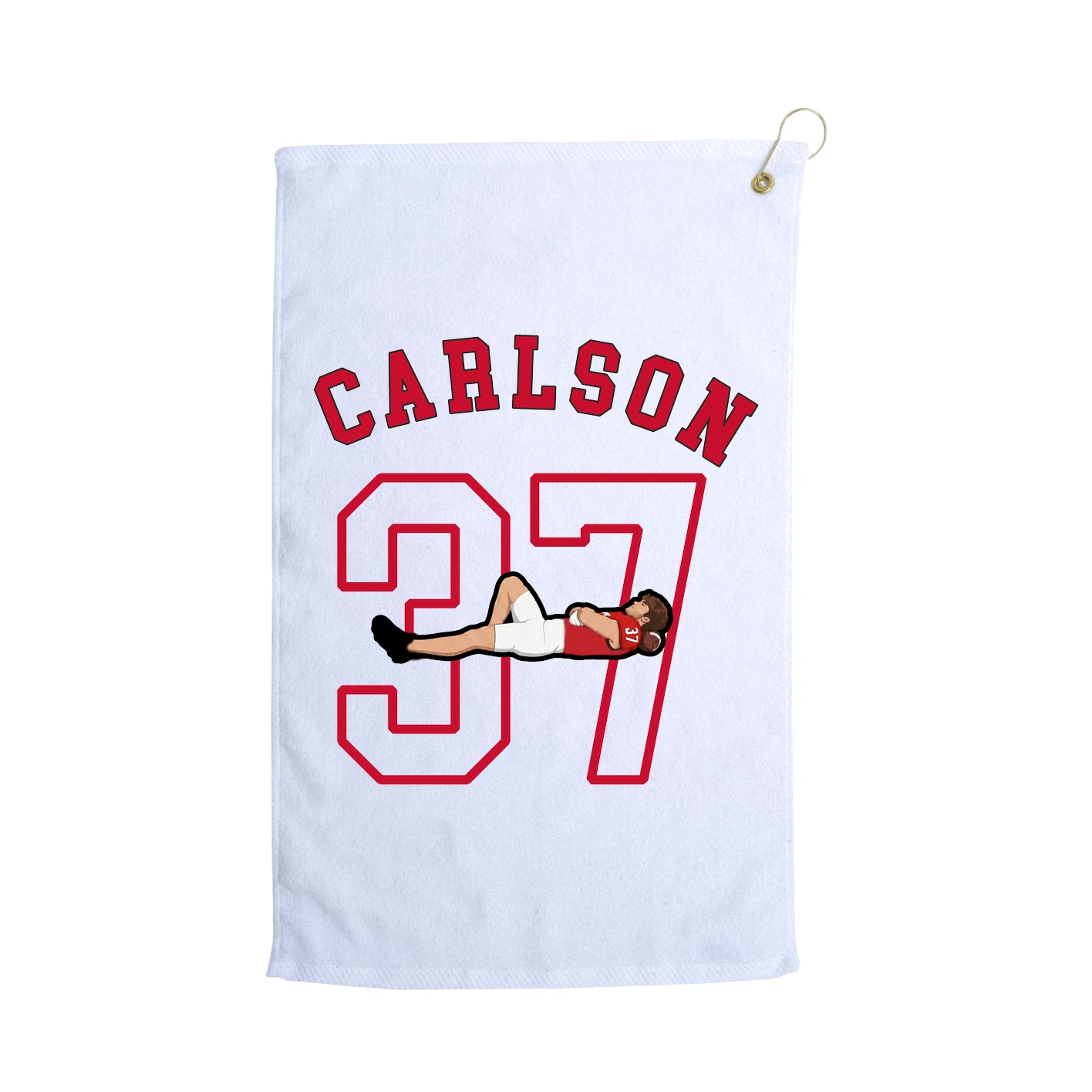 Golf Towel — Shirsey Arch in White