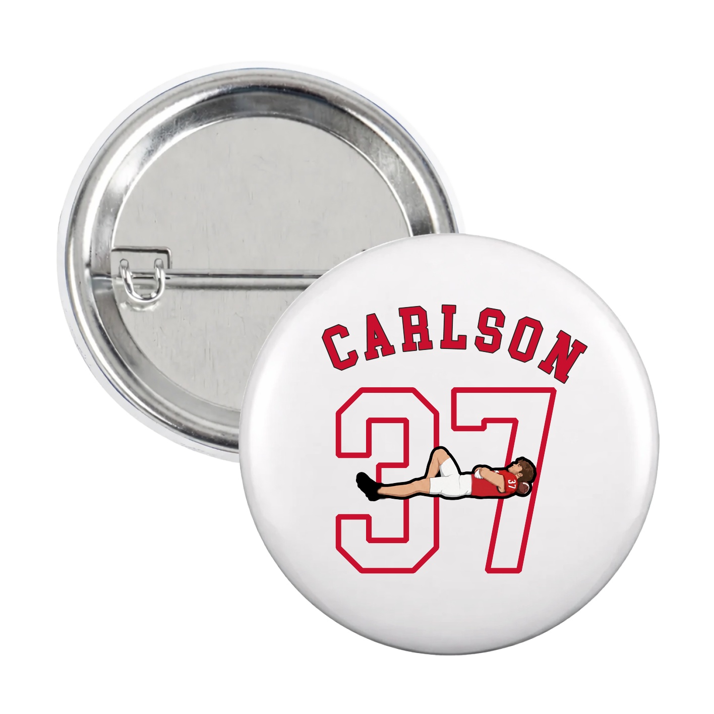Game Day Button — Shirsey Arch in White