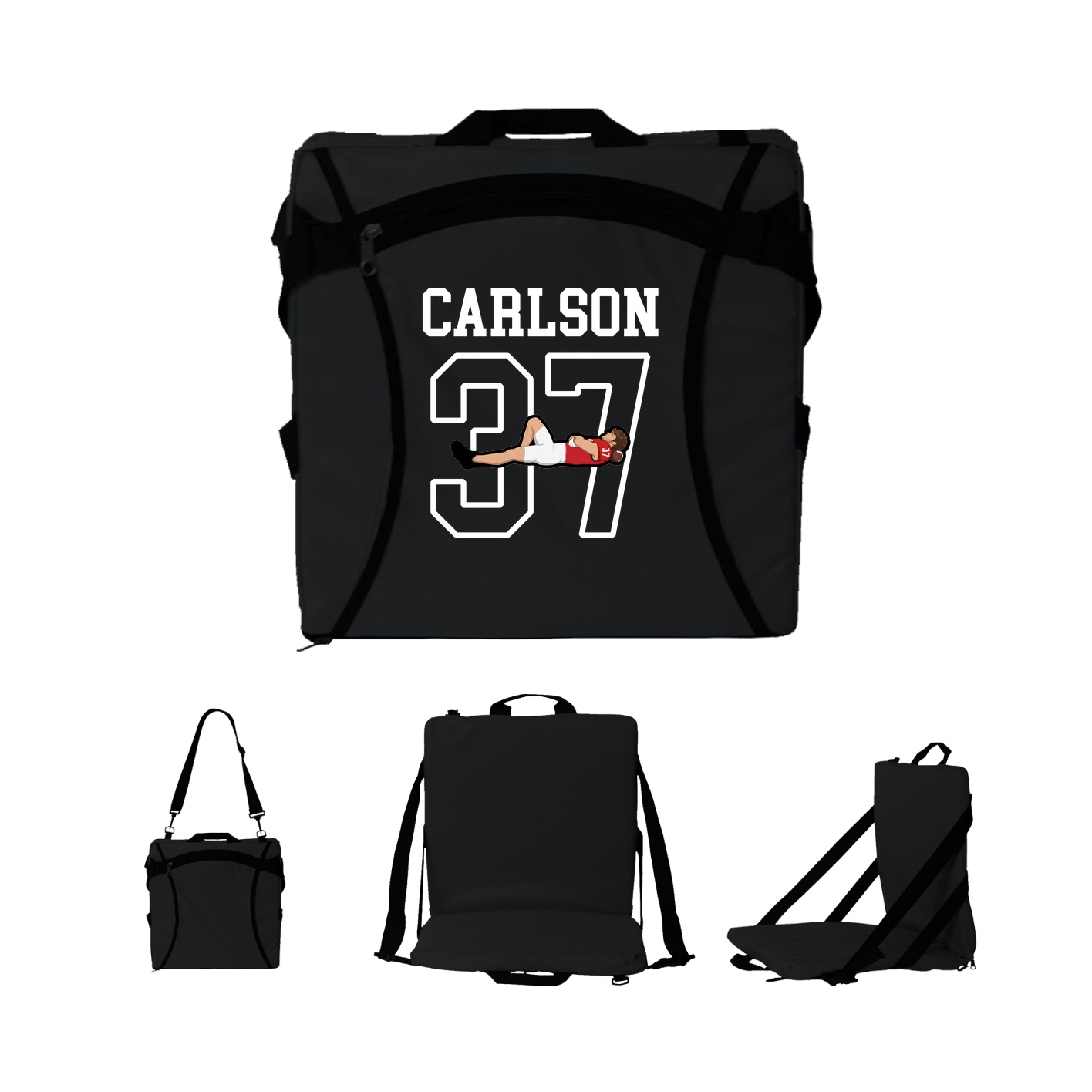 Folding Stadium Seat — Shirsey in Black
