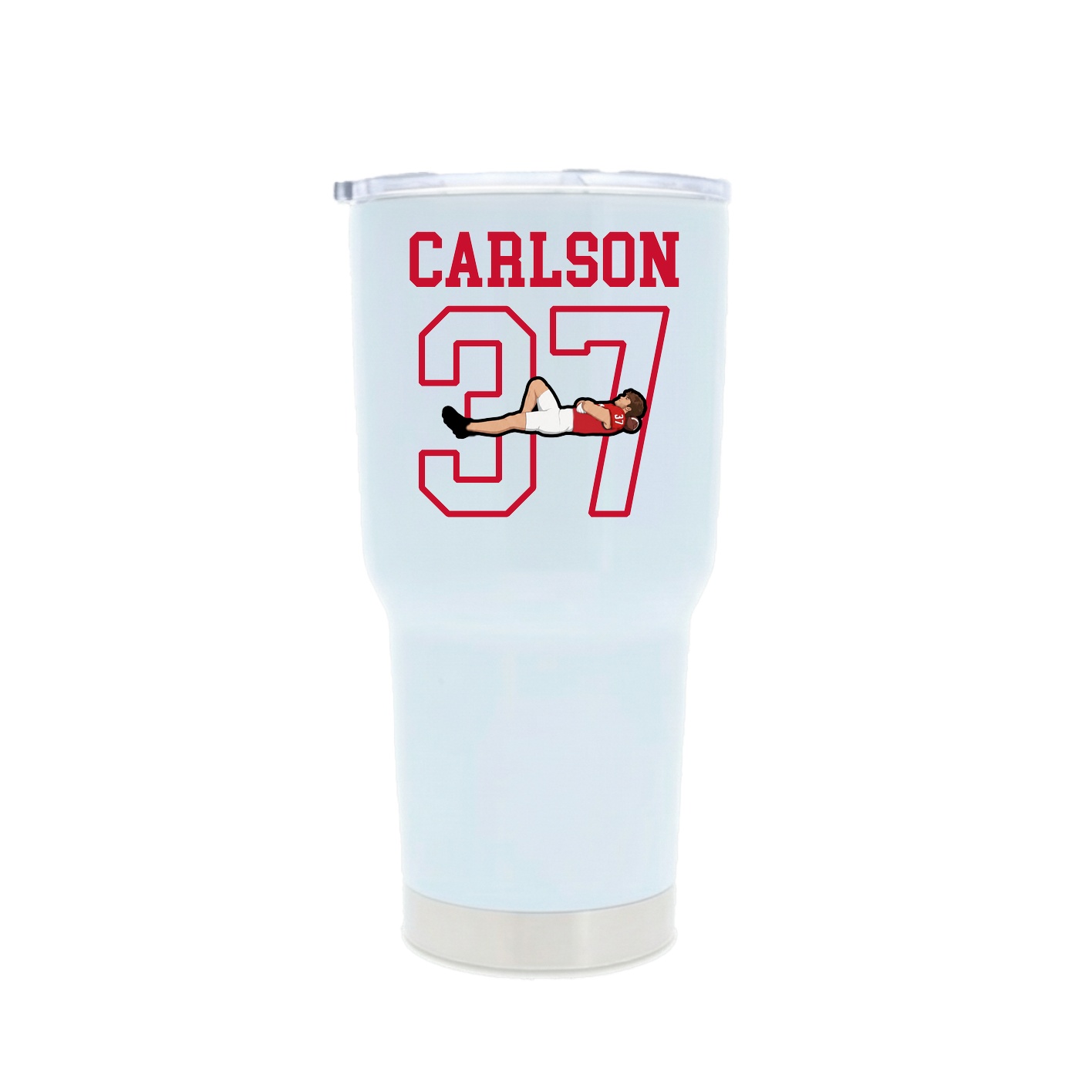 30oz Stainless Steel Tumbler — Shirsey in White
