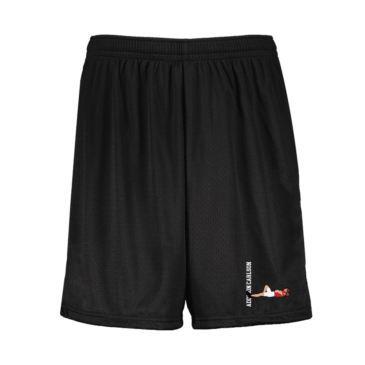 Shorts — Name Vertical in Black
